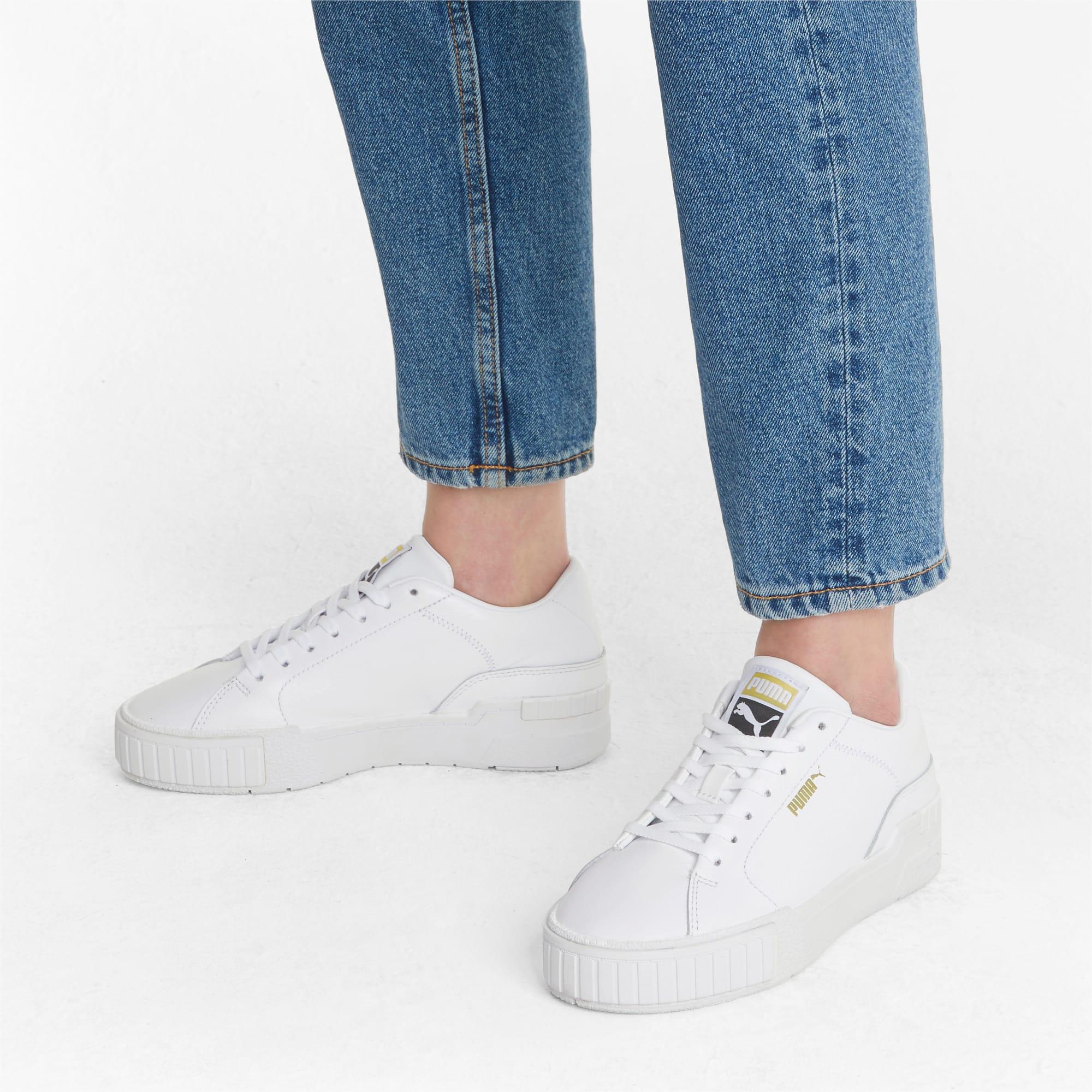 PUMA Cali Sport Clean Sneakers Dames in het Wit - Lyst