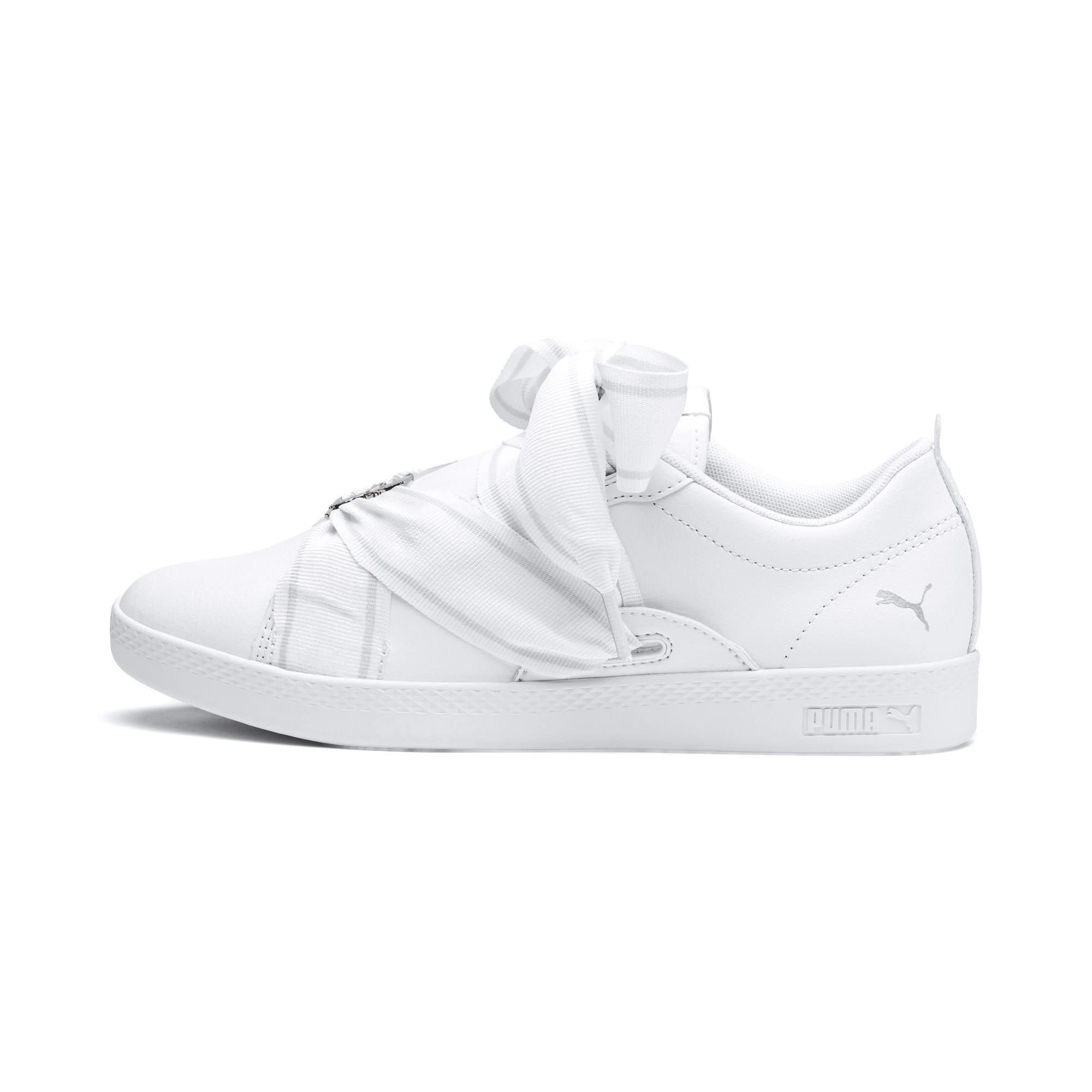 PUMA Smash Women's Buckle Sneakers in White - Lyst