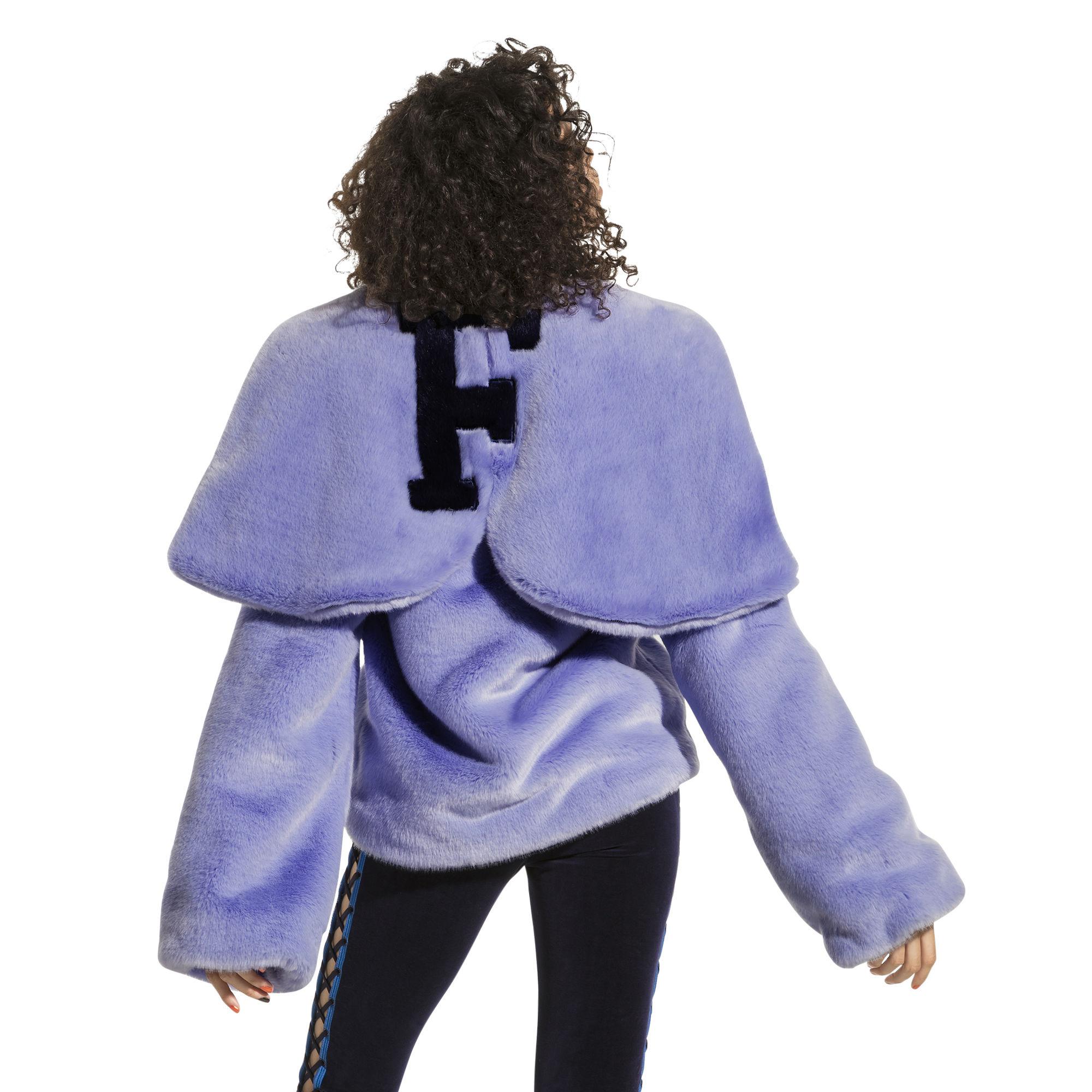 PUMA Fenty Women's Faux Fur Hooded Jacket - Lyst