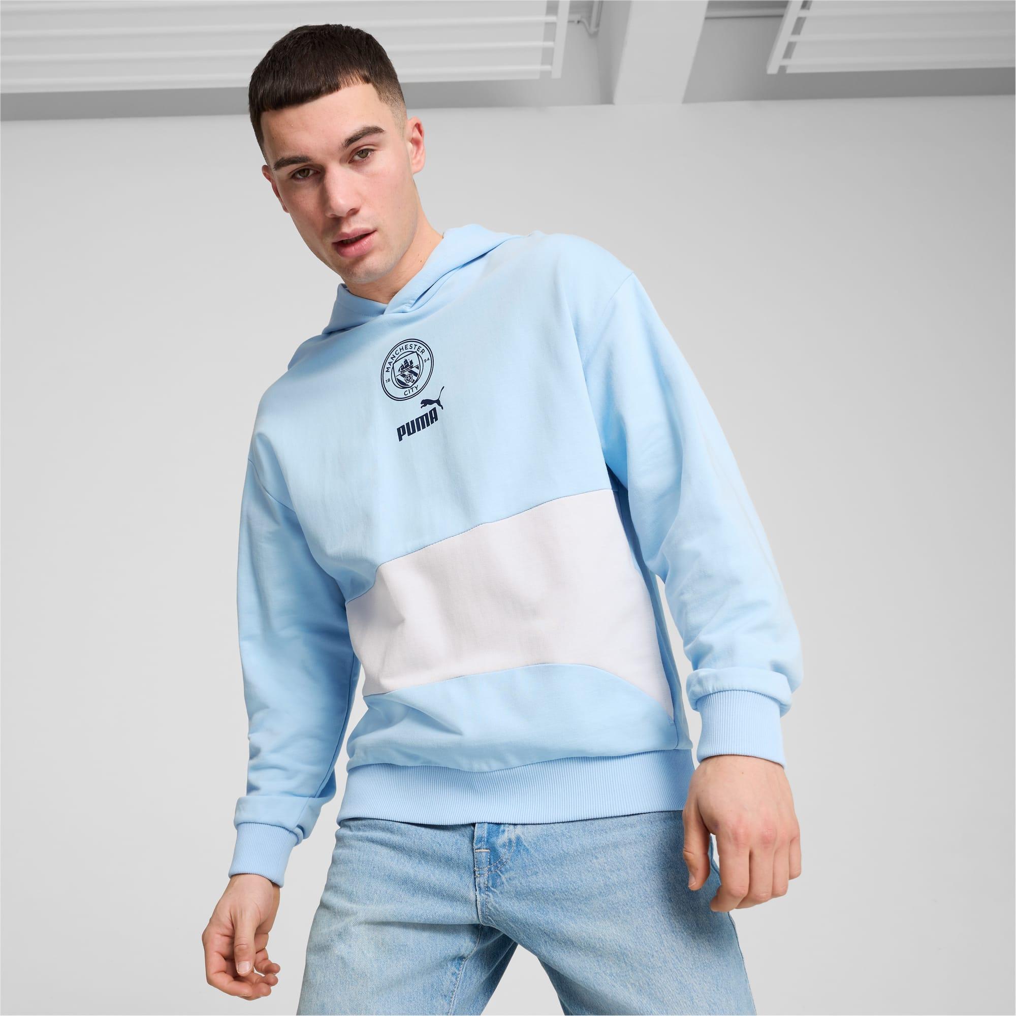 PUMA Manchester City Ftblculture Hoodie in Blue for Men Lyst UK