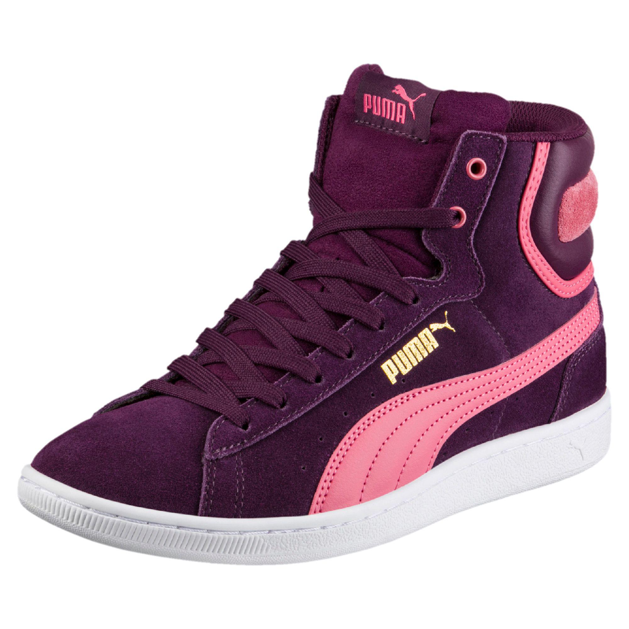 Assets Inheritance innovation PUMA Vikky Mid Women's High Top Sneakers in Purple | Lyst