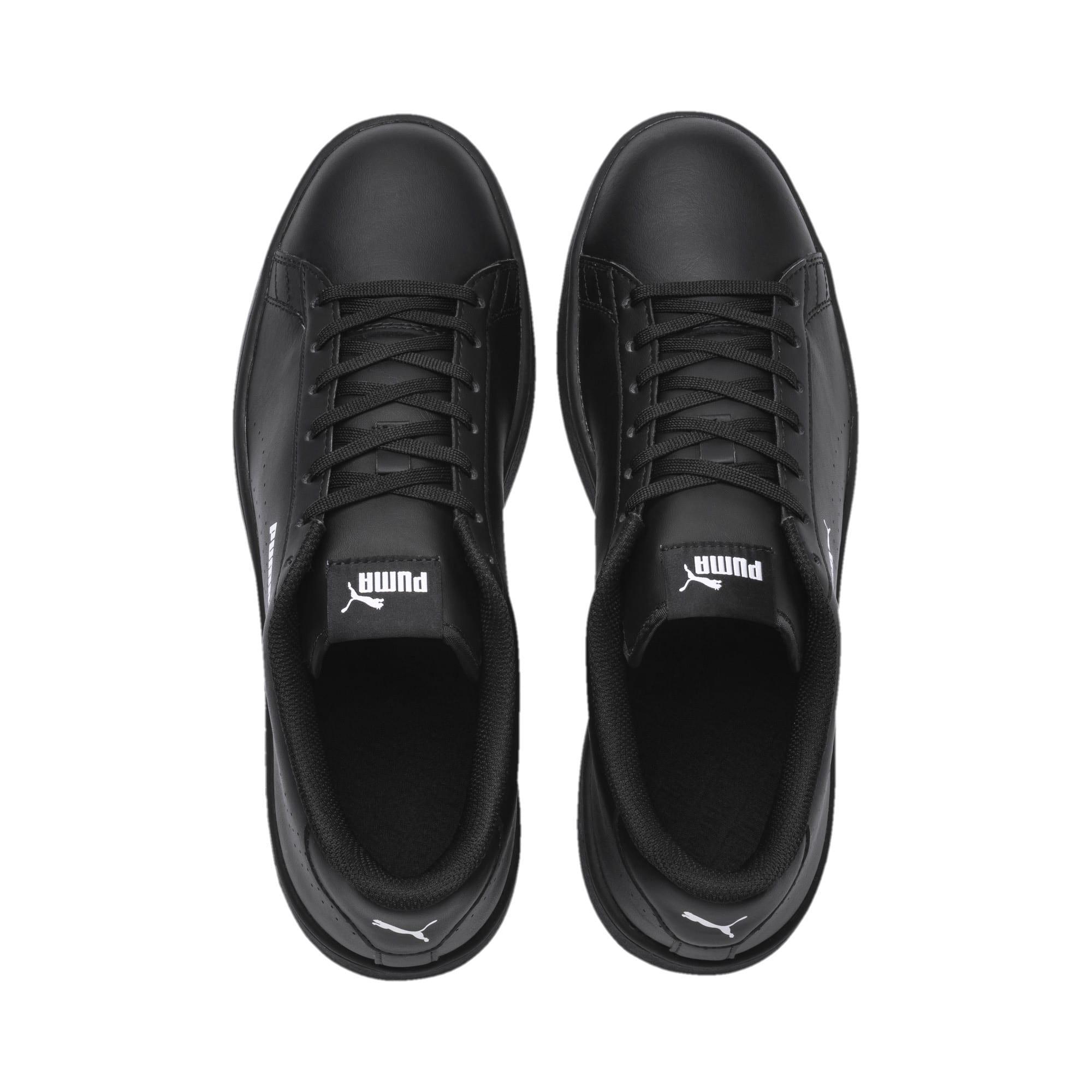 PUMA Smash V2 Leather Perf Sneakers in Black for Men - Lyst