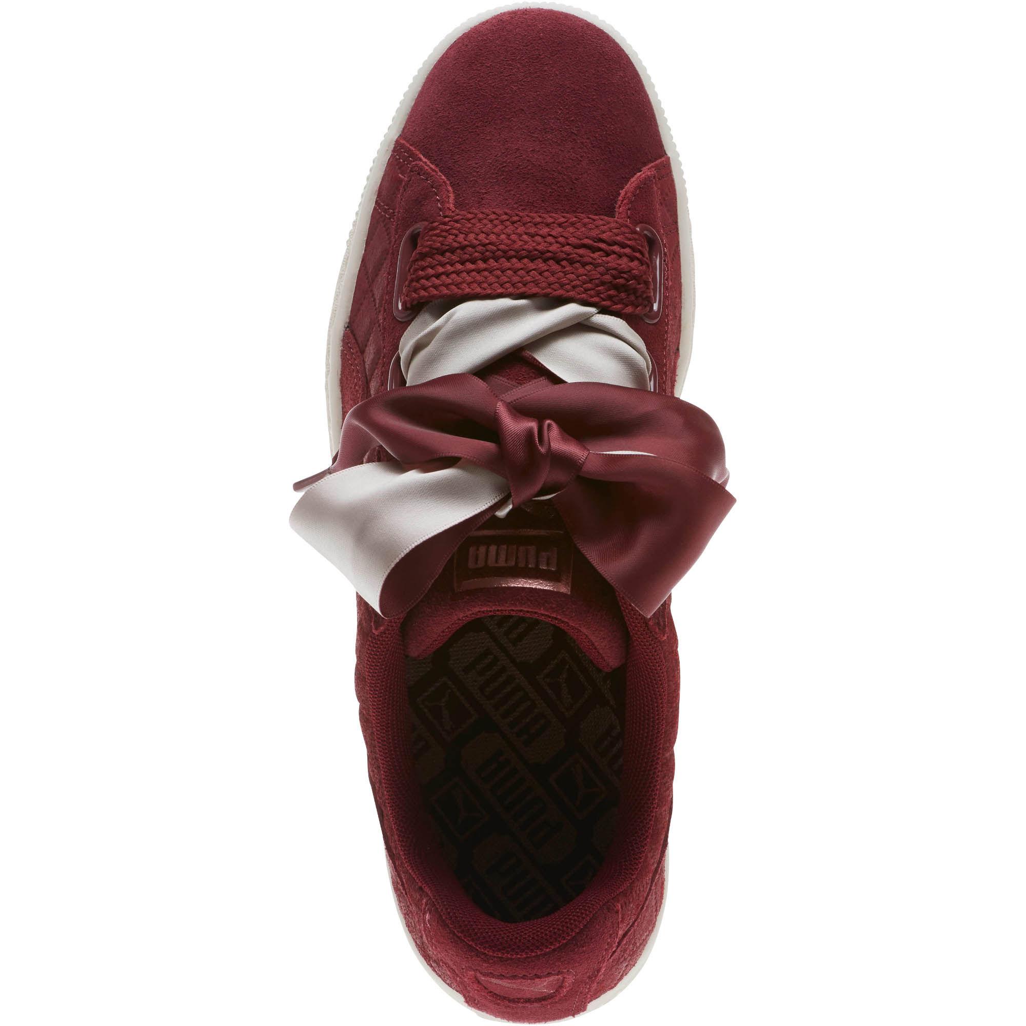 puma suede heart quilted