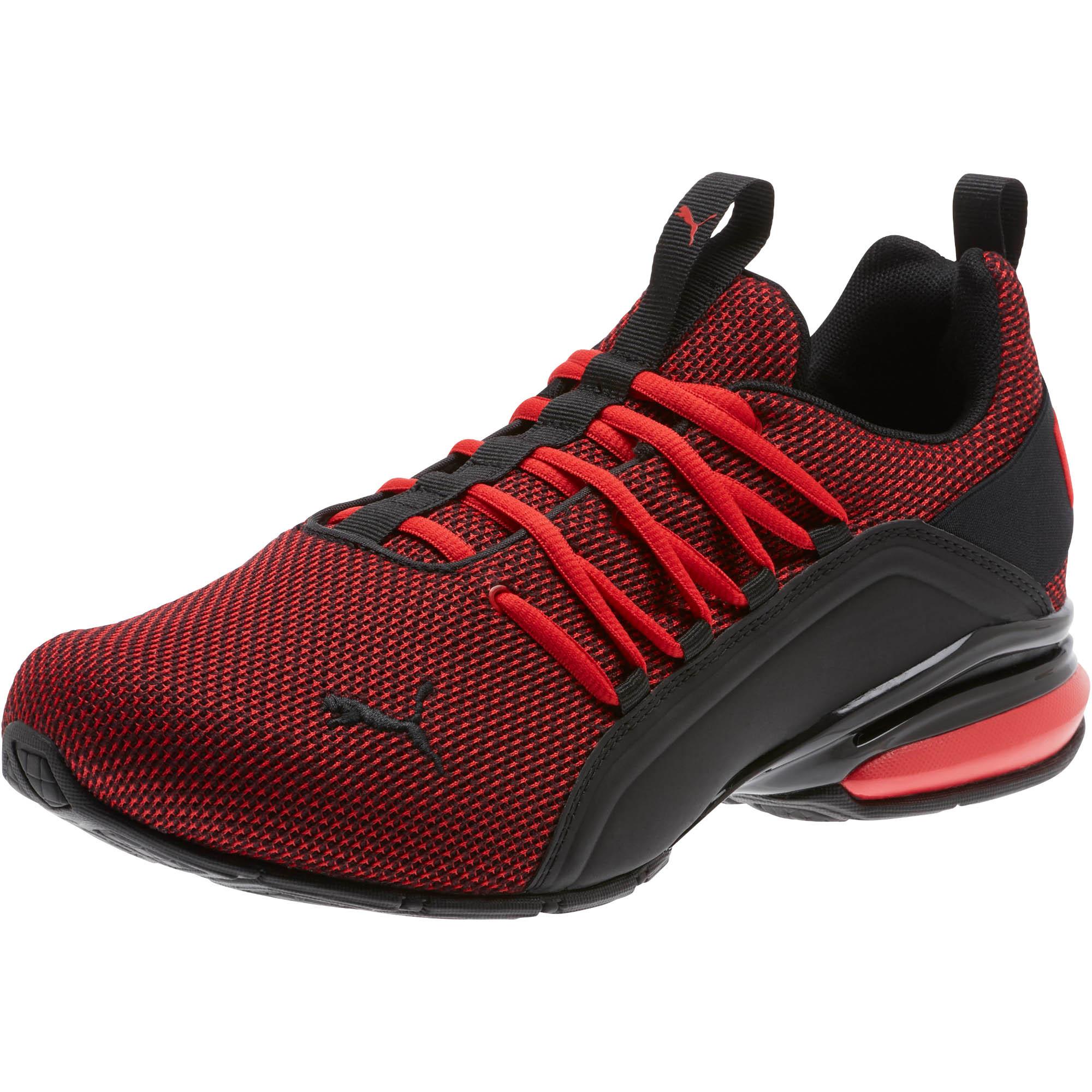 PUMA Axelion Wide Running Shoes in Black/Red (Red) for Men | Lyst