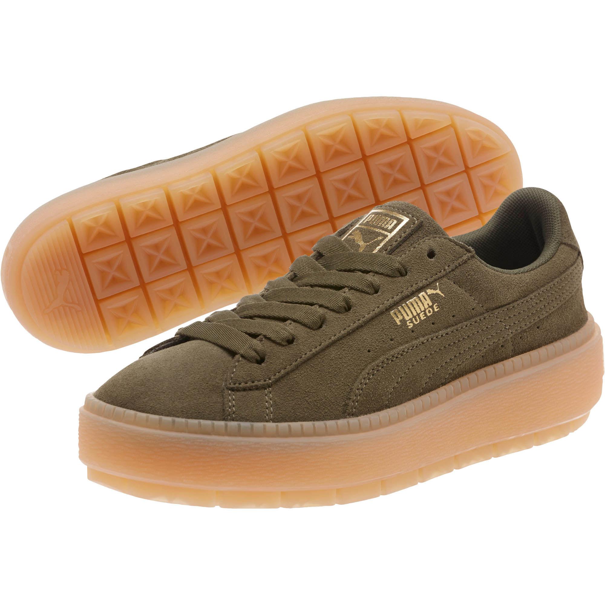 puma platform trace green