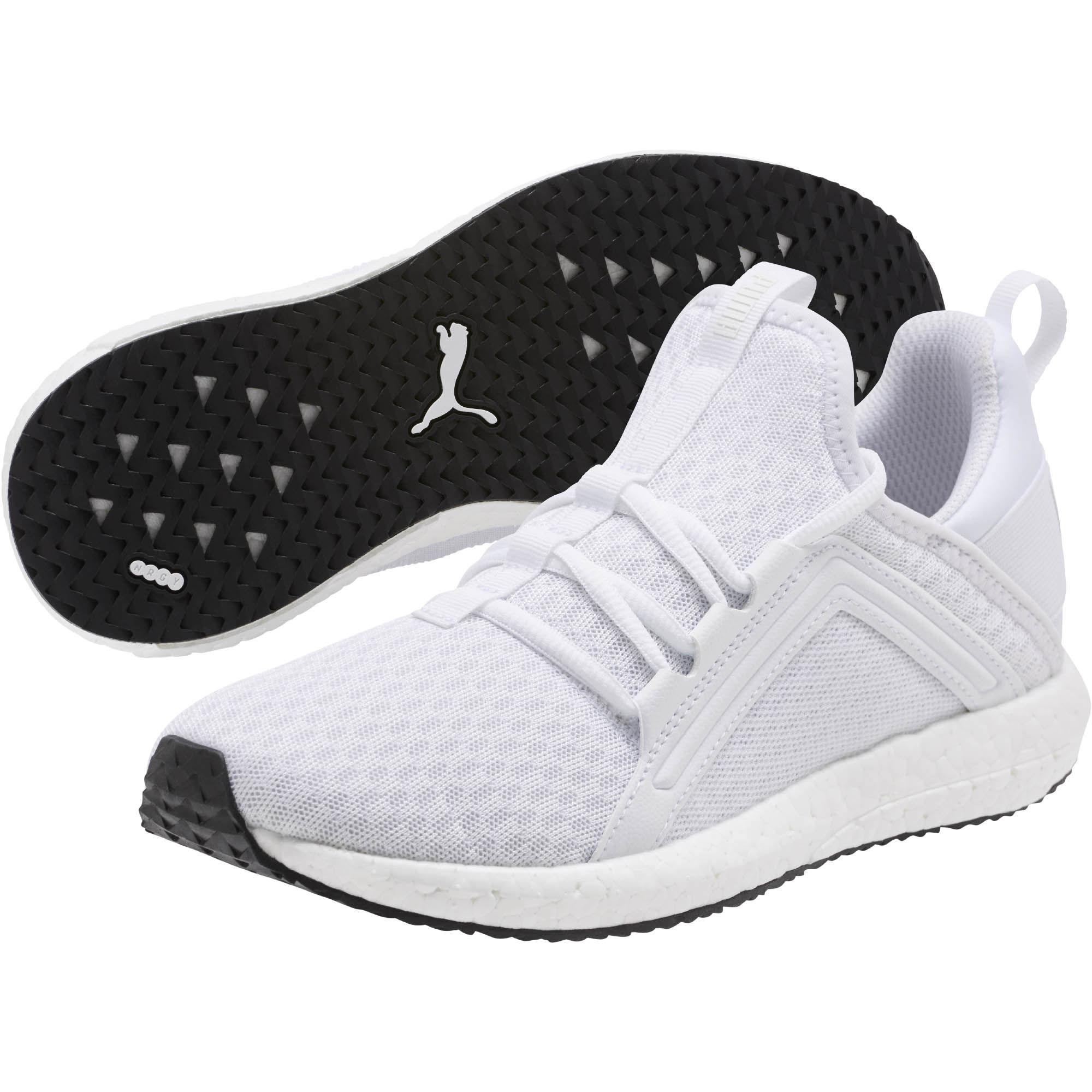 puma white and pink trainers