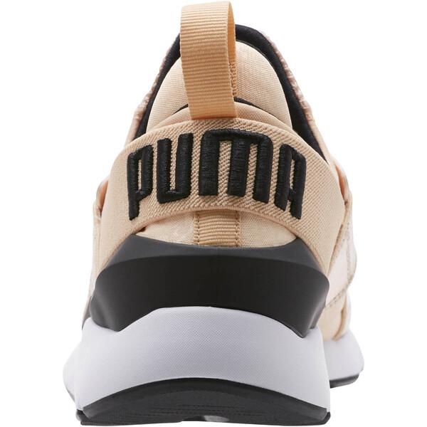 PUMA Slip On Metallic Elastic Strap Sneakers in Natural Lyst
