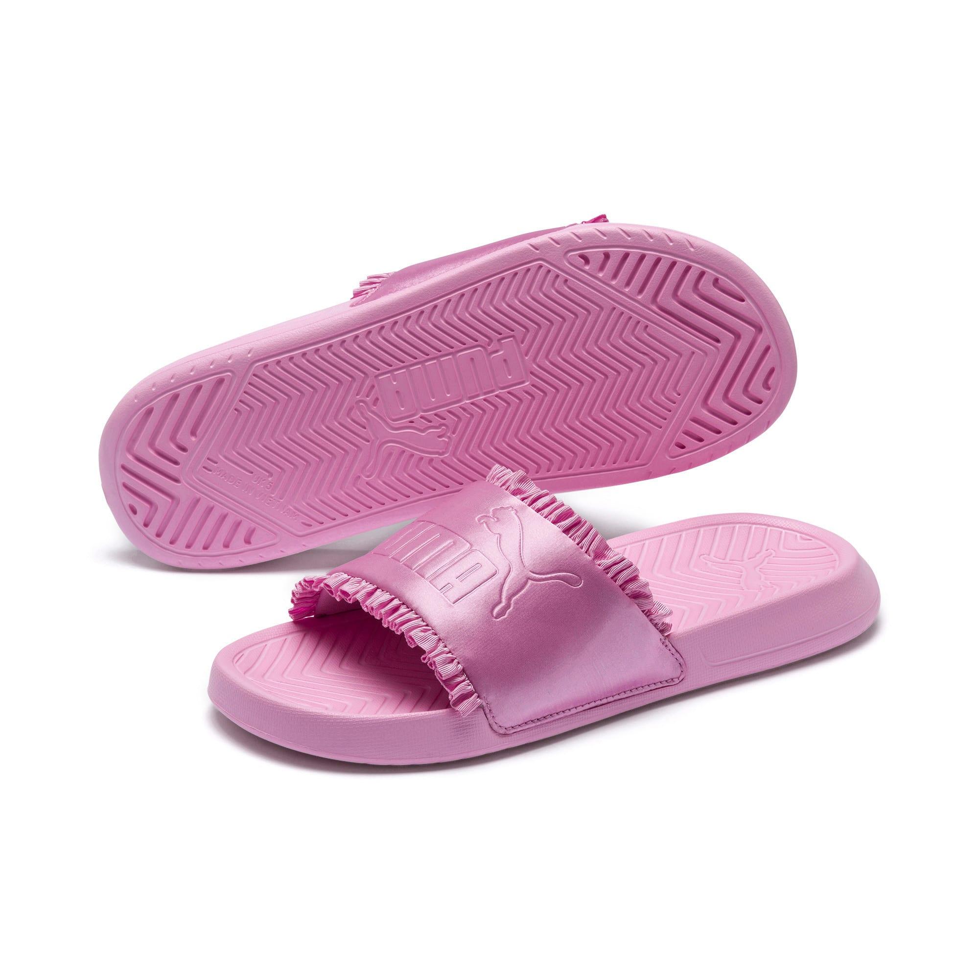 puma flip flops pink
