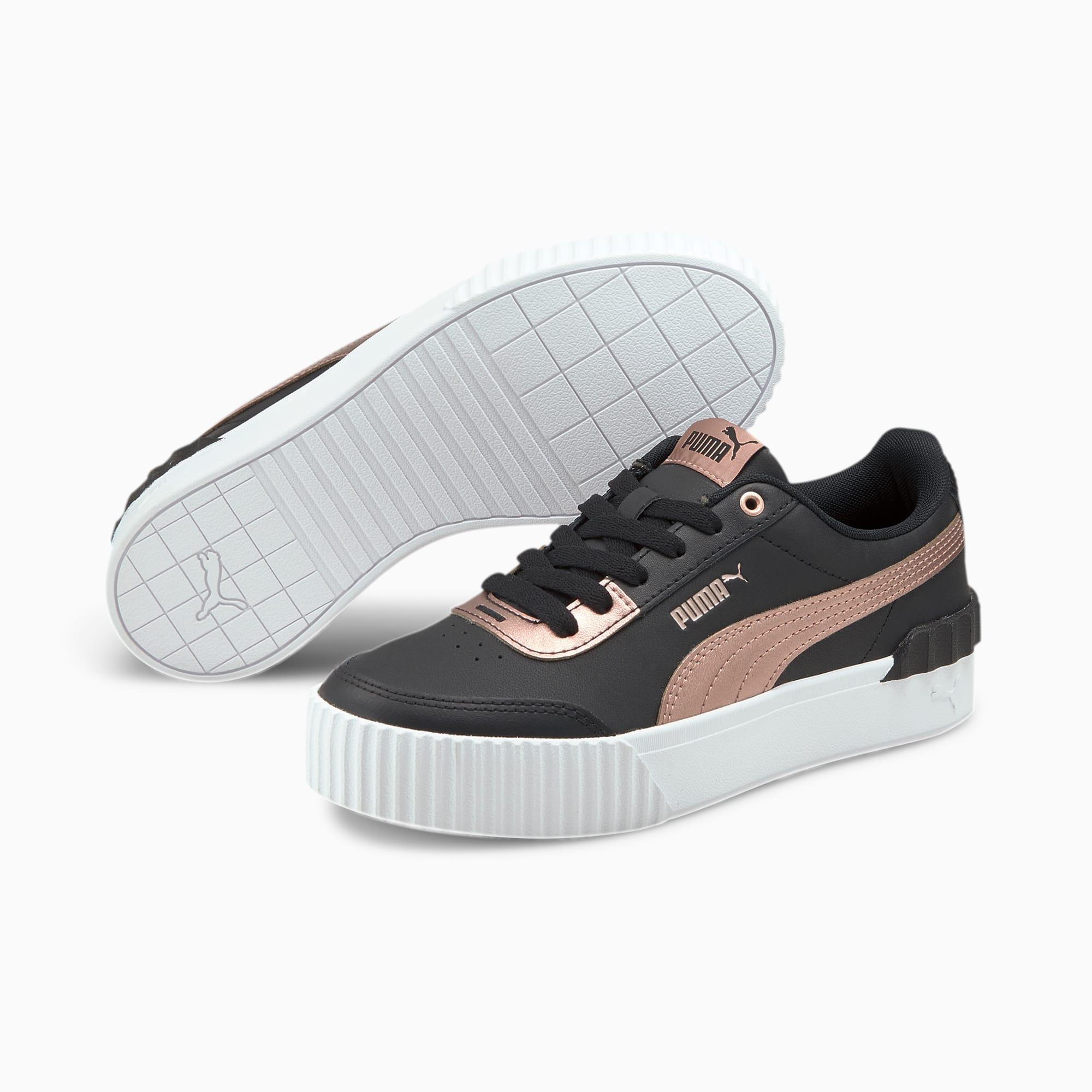 PUMA Carina Lift Metallic Sportschoenen in het Zwart - Lyst