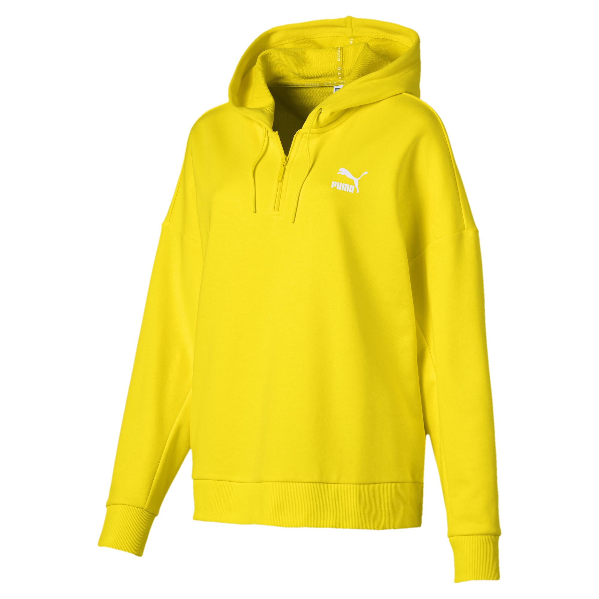 yellow puma hoodie