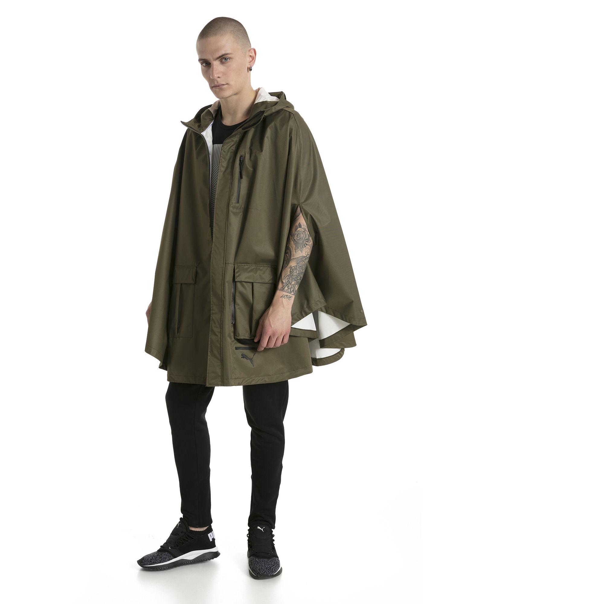 PUMA Synthetic Evolution Lab Packable Cape in Olive Night (Green) for Men -  Lyst