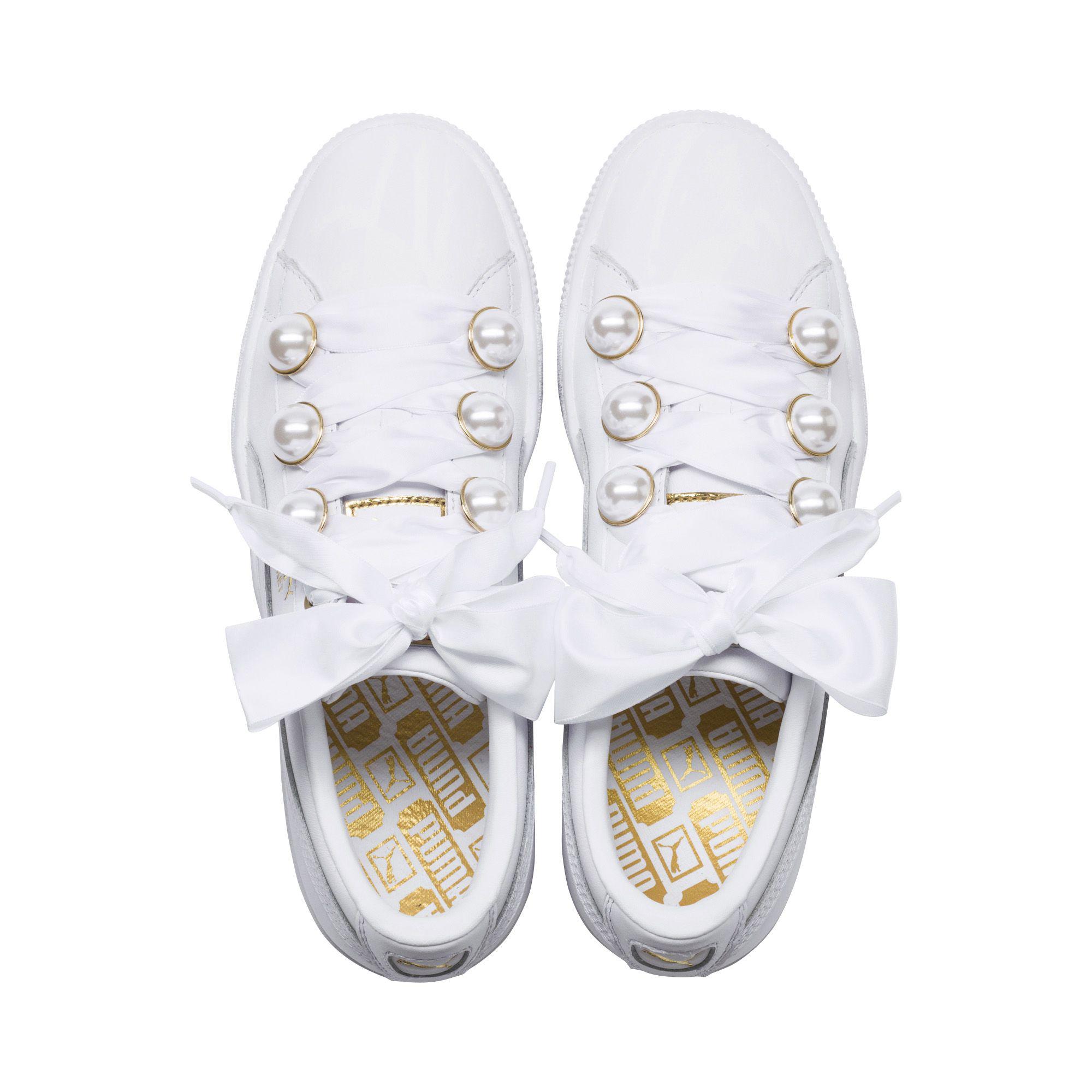 PUMA Leather Basket Bling 's Sneakers | Lyst