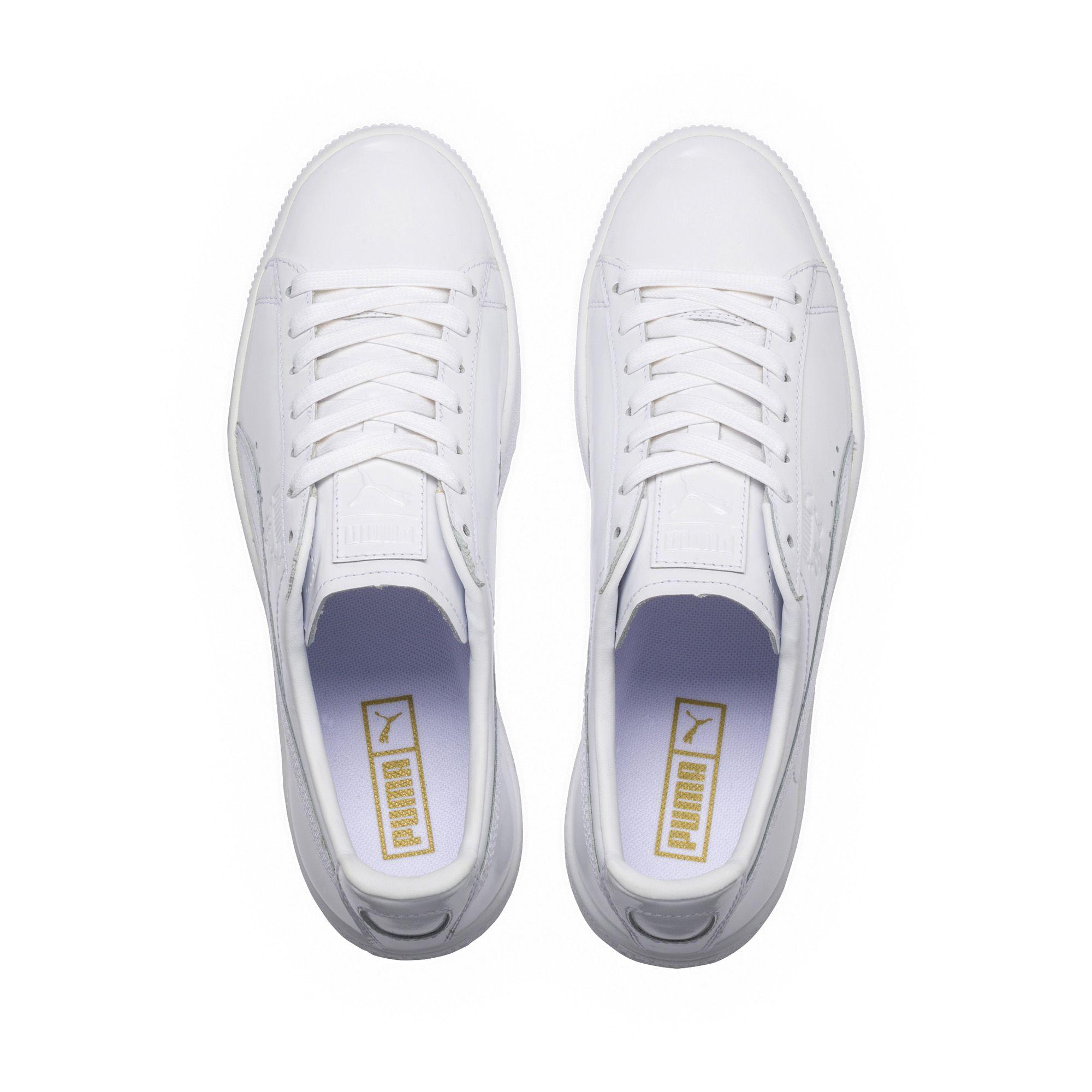 PUMA Suede Clyde Dressed Part Three Sneakers in White - Lyst