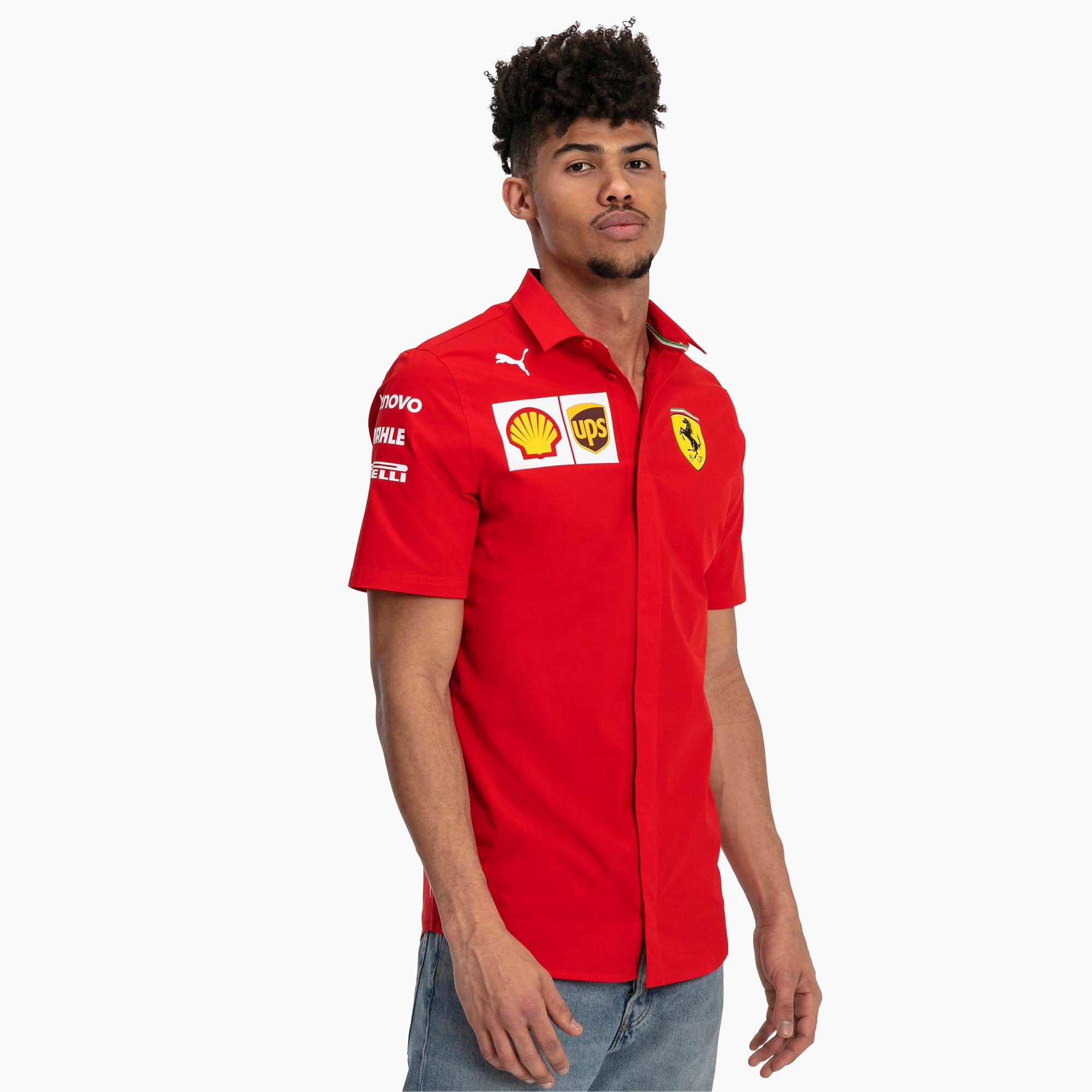 PUMA Ferrari Team Kurzarm Hemd in Rot für Herren - Lyst