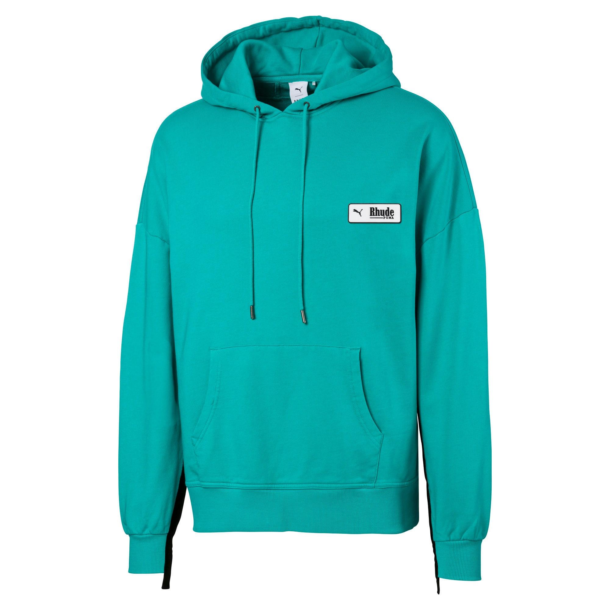 PUMA Cotton X Rhude Men's Hoodie in Blue Turquoise (Blue) - Lyst