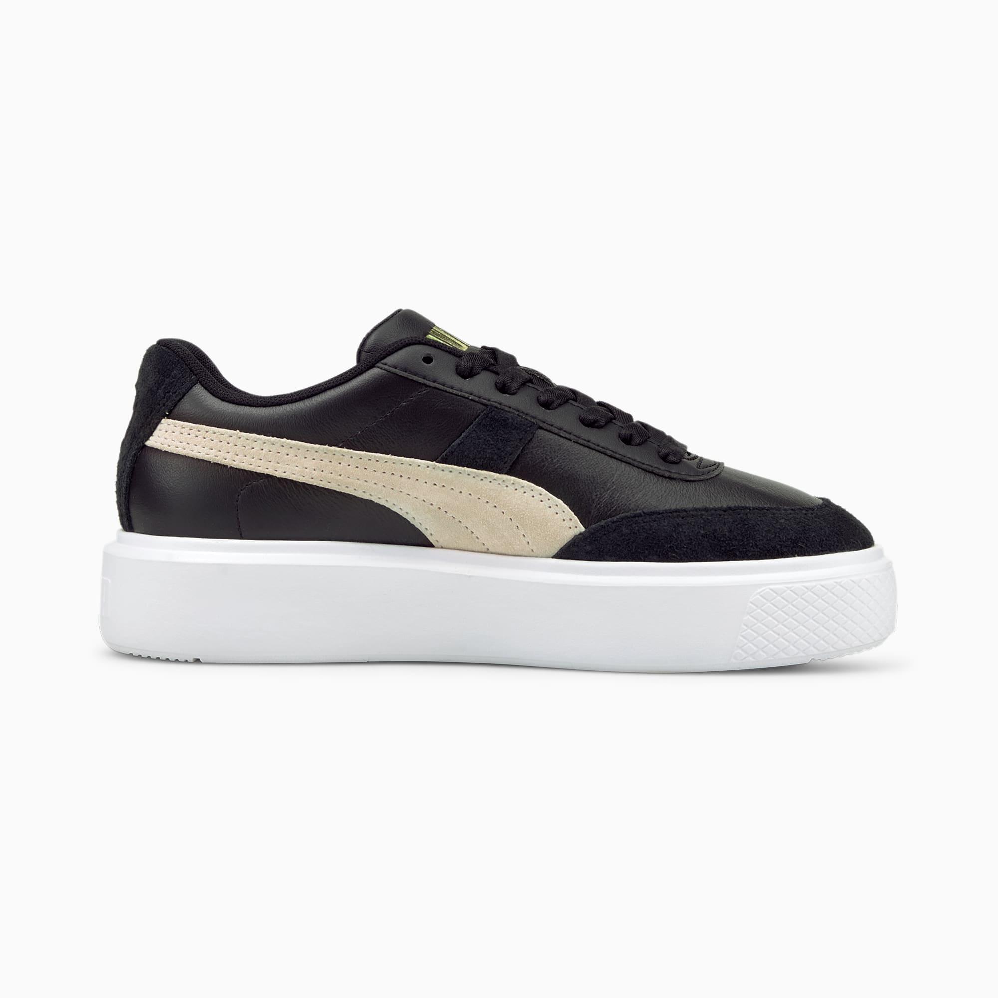 PUMA Leather Oslo Maja Archive Trainers in Black - Lyst