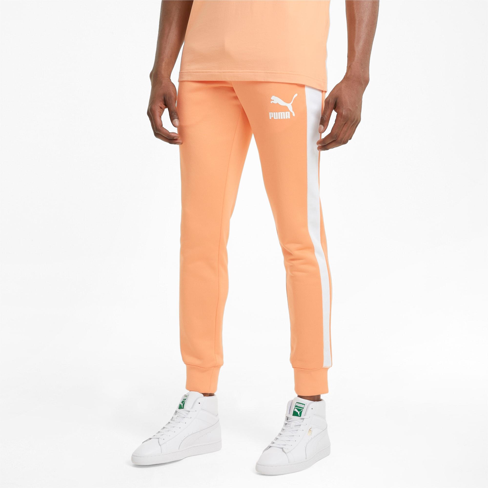 PUMA Iconic T7 Track Pants in Orange for Men | Lyst