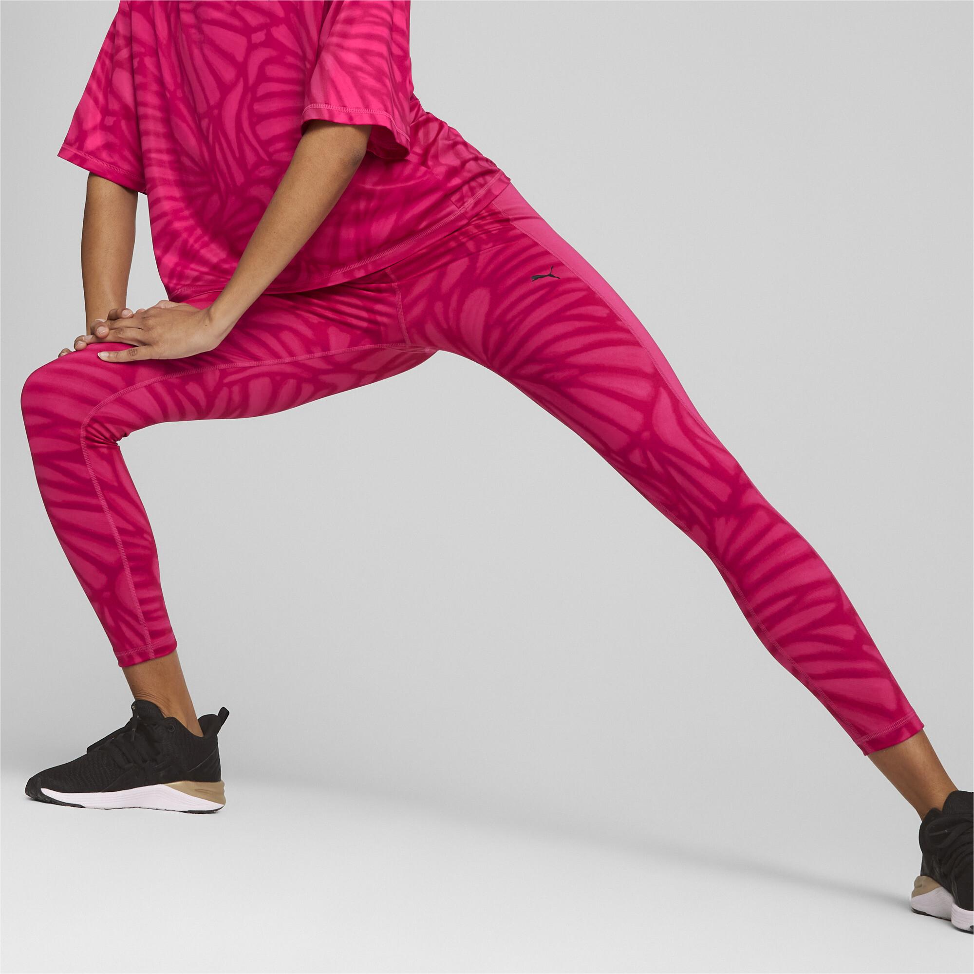 PUMA Favorite Printed High Waist 7/8 Training Leggings in Pink | Lyst