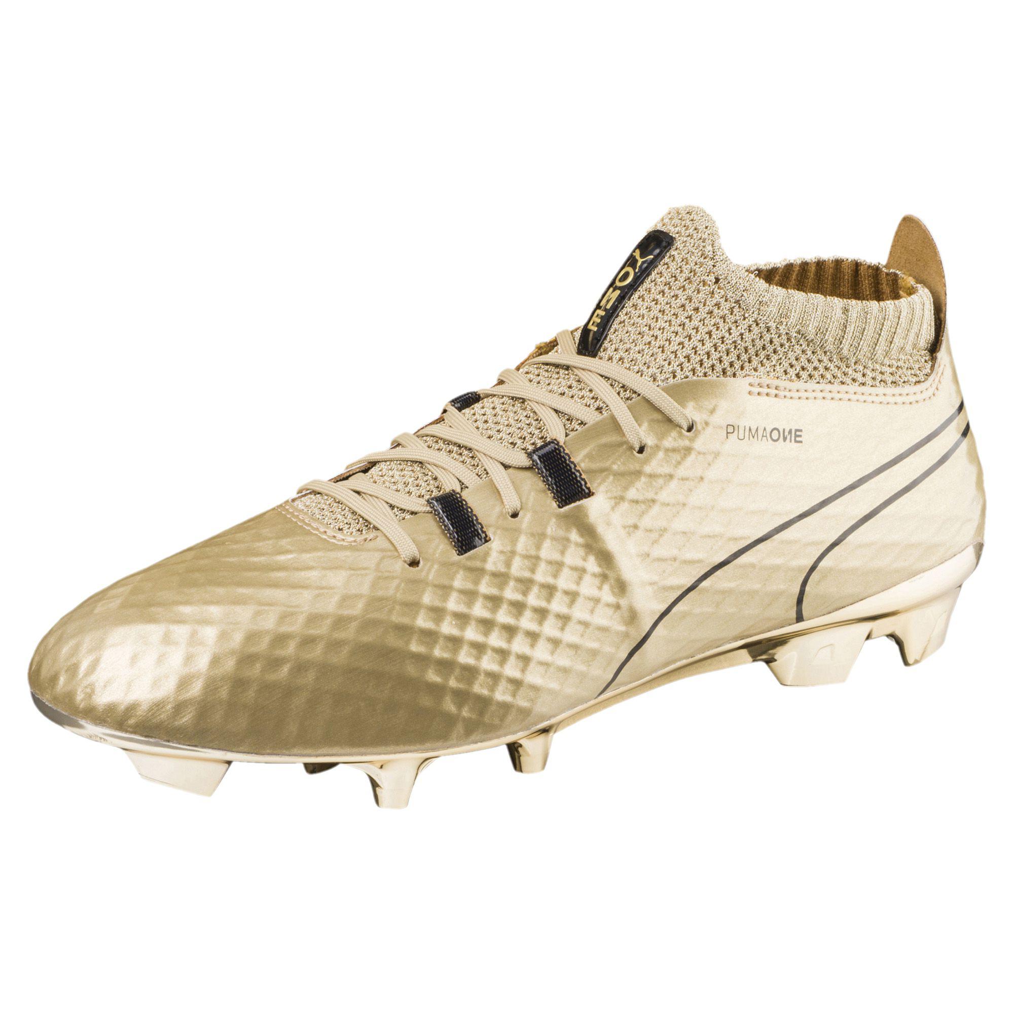 PUMA Synthetic One Gold Fg Men's Soccer Cleats in Gold-Gold-Black ...
