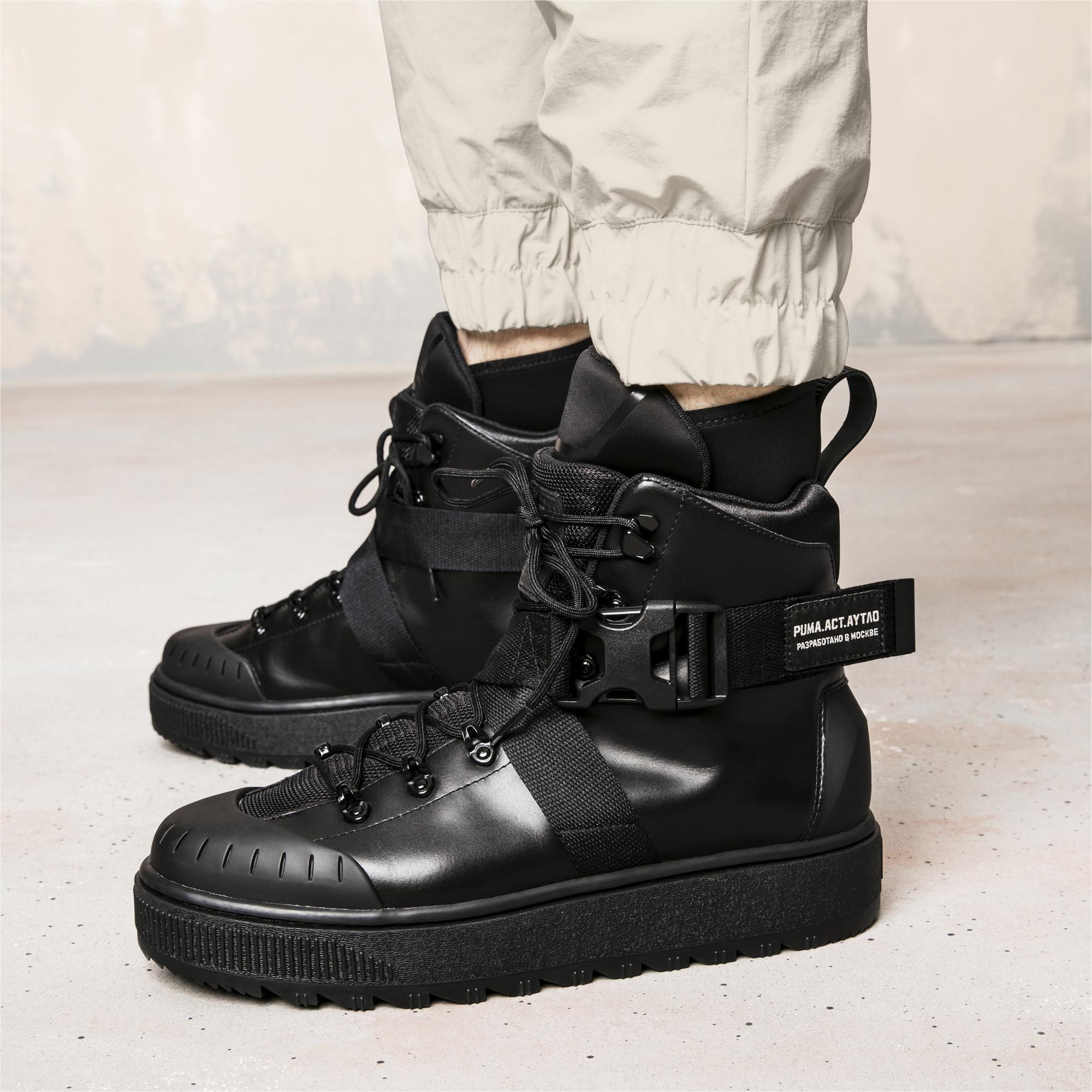 PUMA Leather X Outlaw Moscow Ren Boots in Black for Men - Lyst