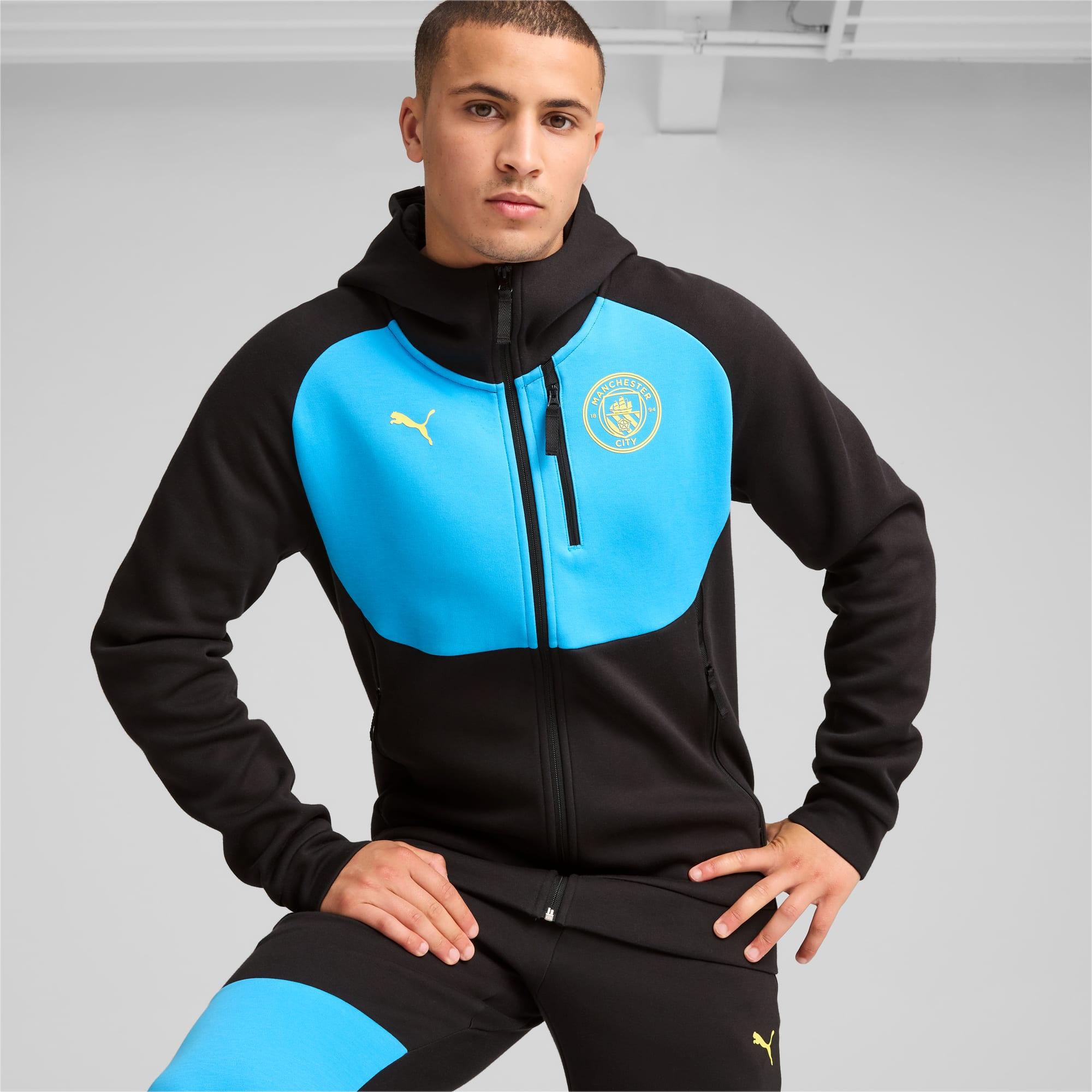 PUMA Manchester City Tech Full-zip Hoodie in Blue for Men Lyst UK