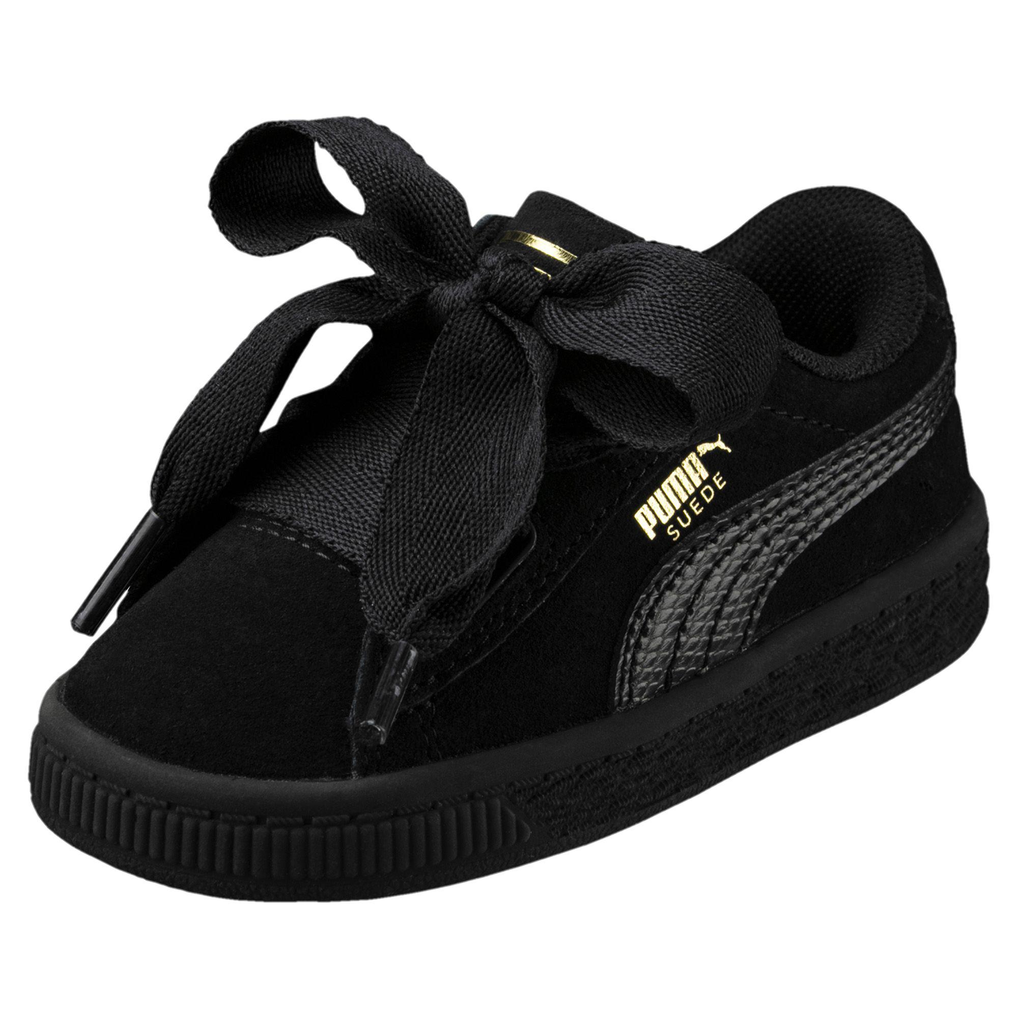 puma black shoes girls