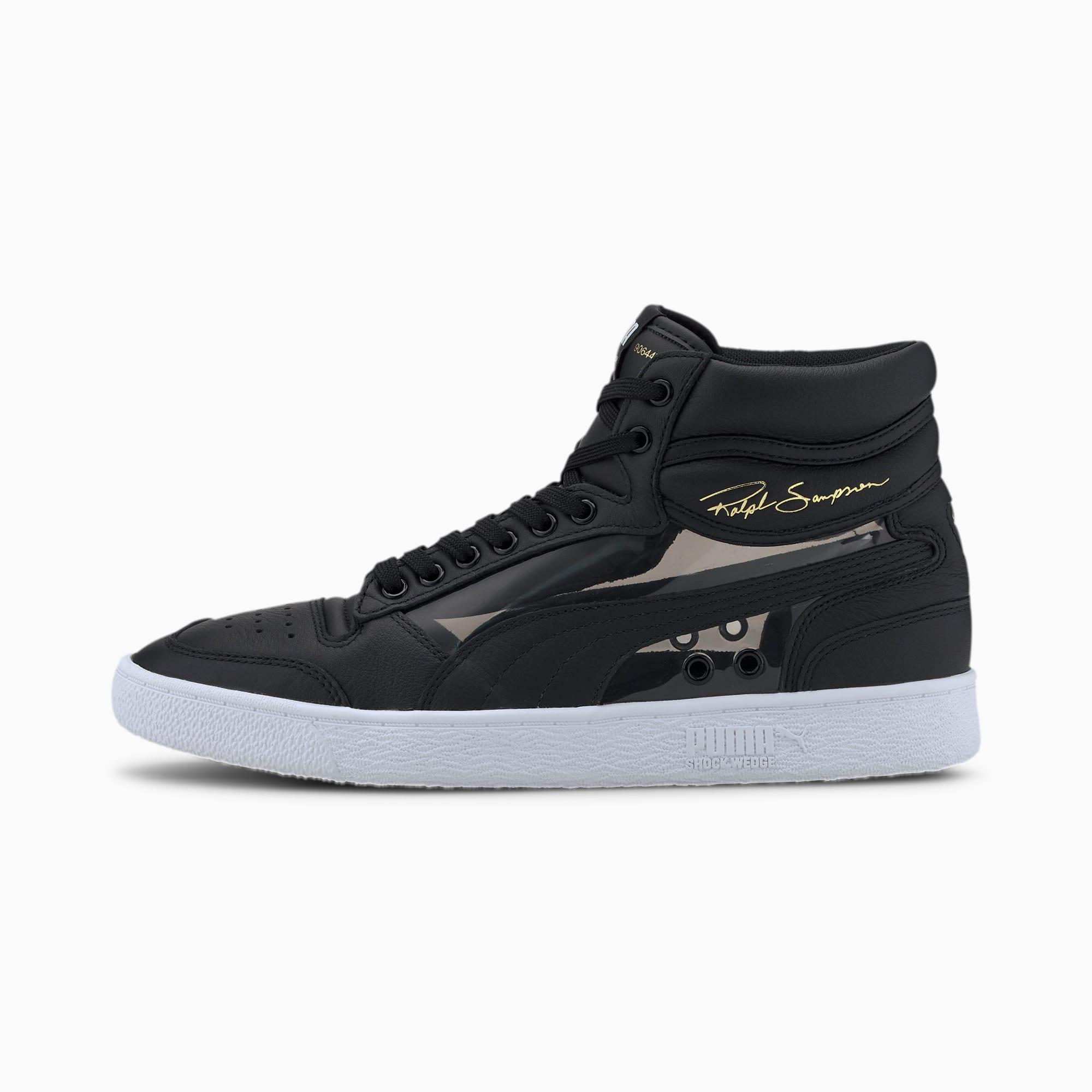 PUMA Leather Ralph Sampson Mid Glass Men's Sneakers in Black for Men - Lyst