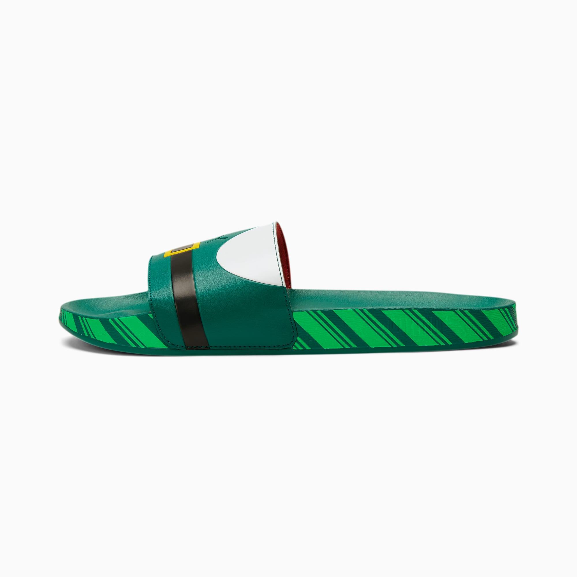 puma sandals green