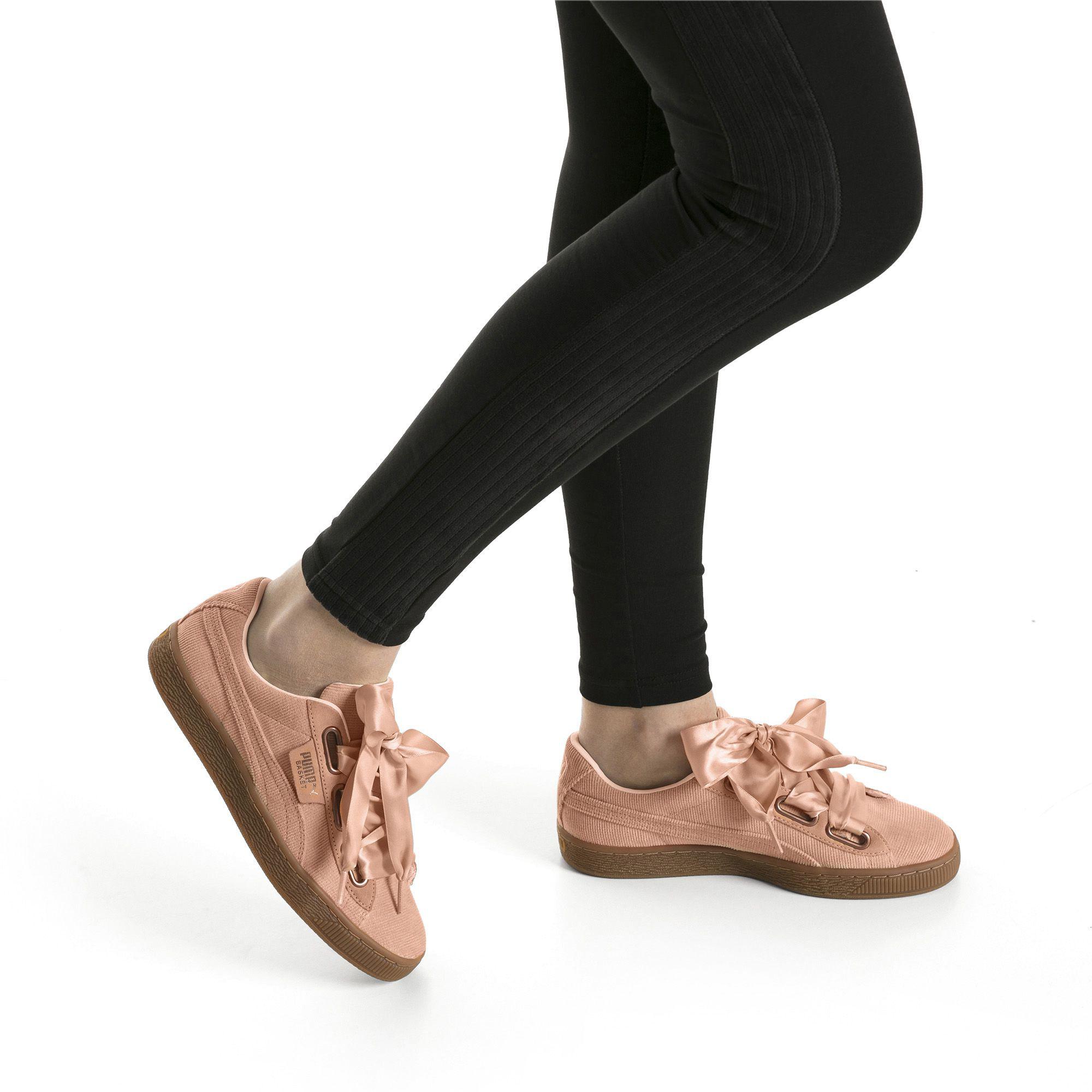 puma basket heart corduroy sneakers