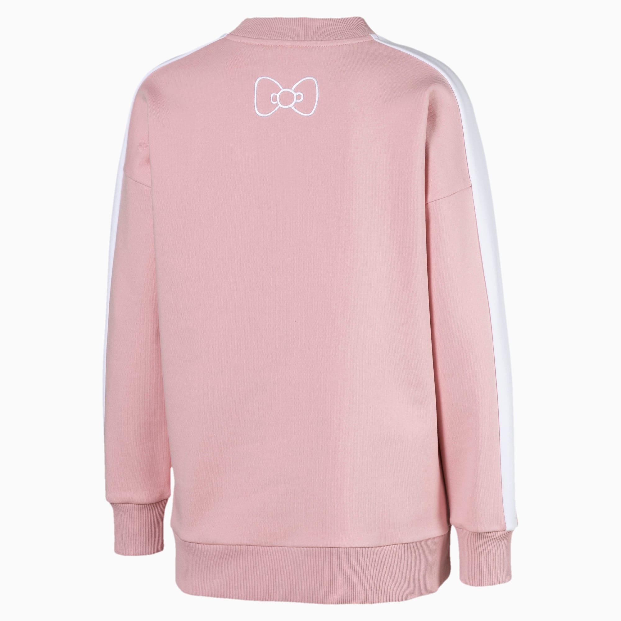PUMA Cotton X Hello Kitty Women's Crewneck Sweatshirt in Silver Pink (Pink)  | Lyst