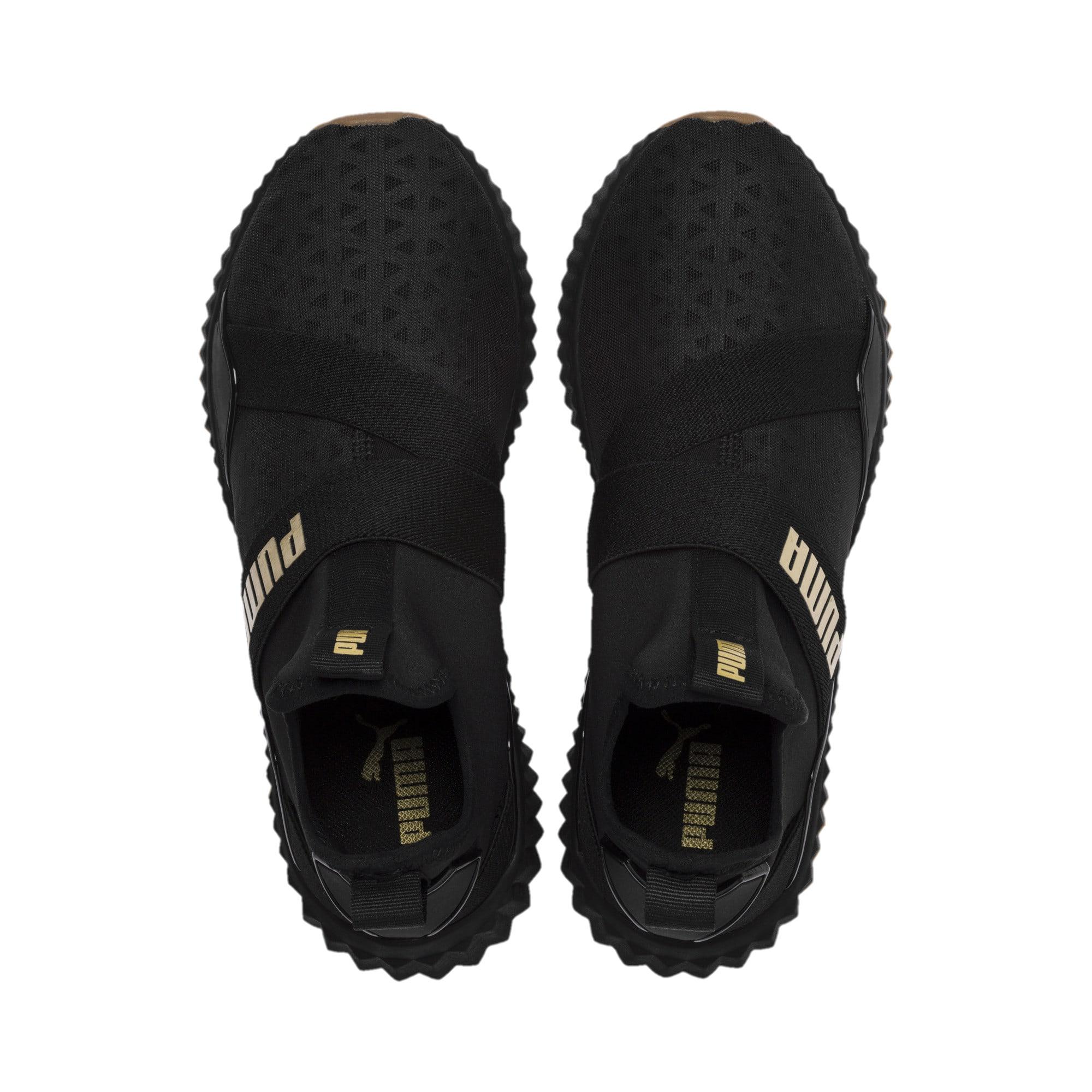 PUMA Rubber Defy Mid Core Shoes in Black/Metallic Gold (Black) | Lyst