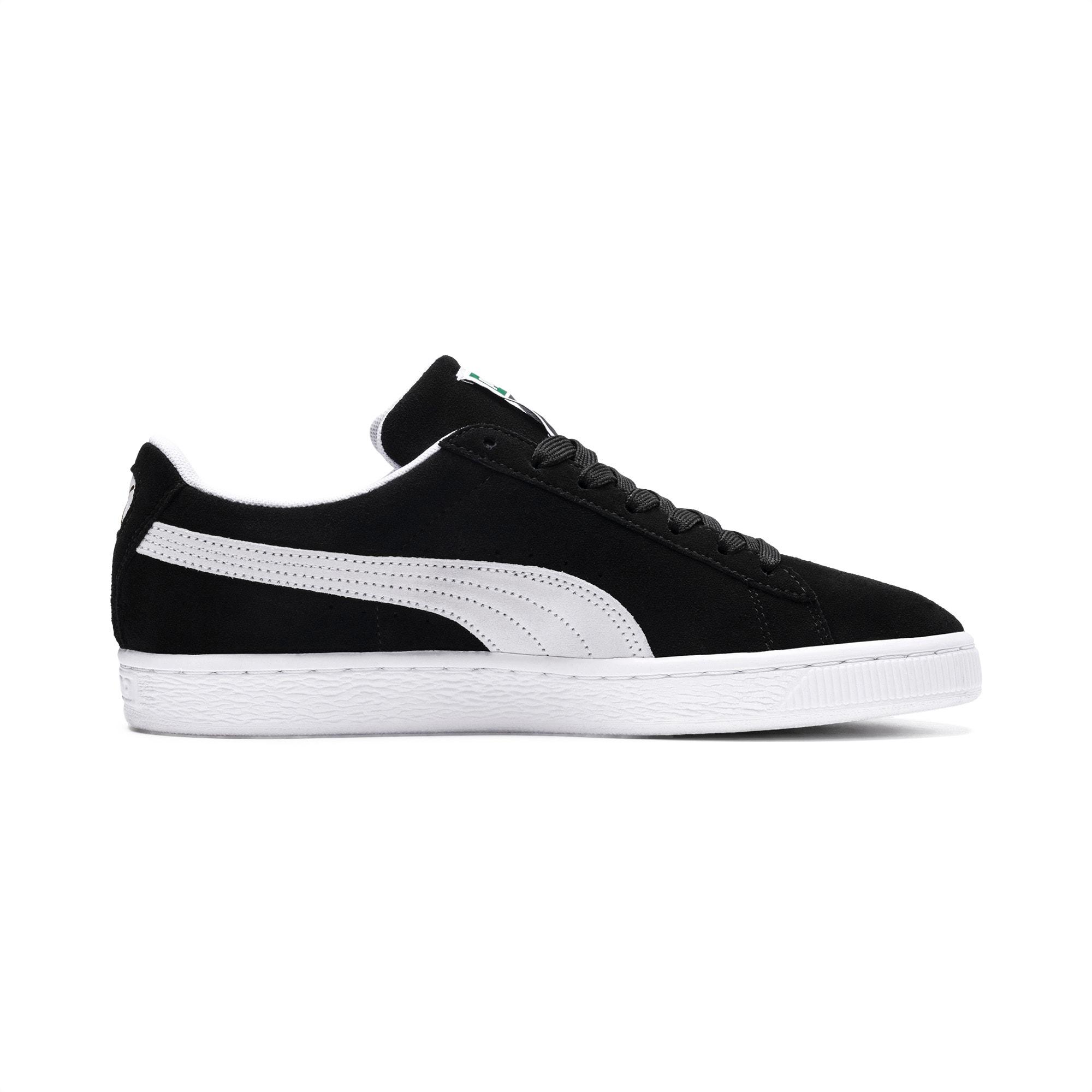 puma black and white shoe