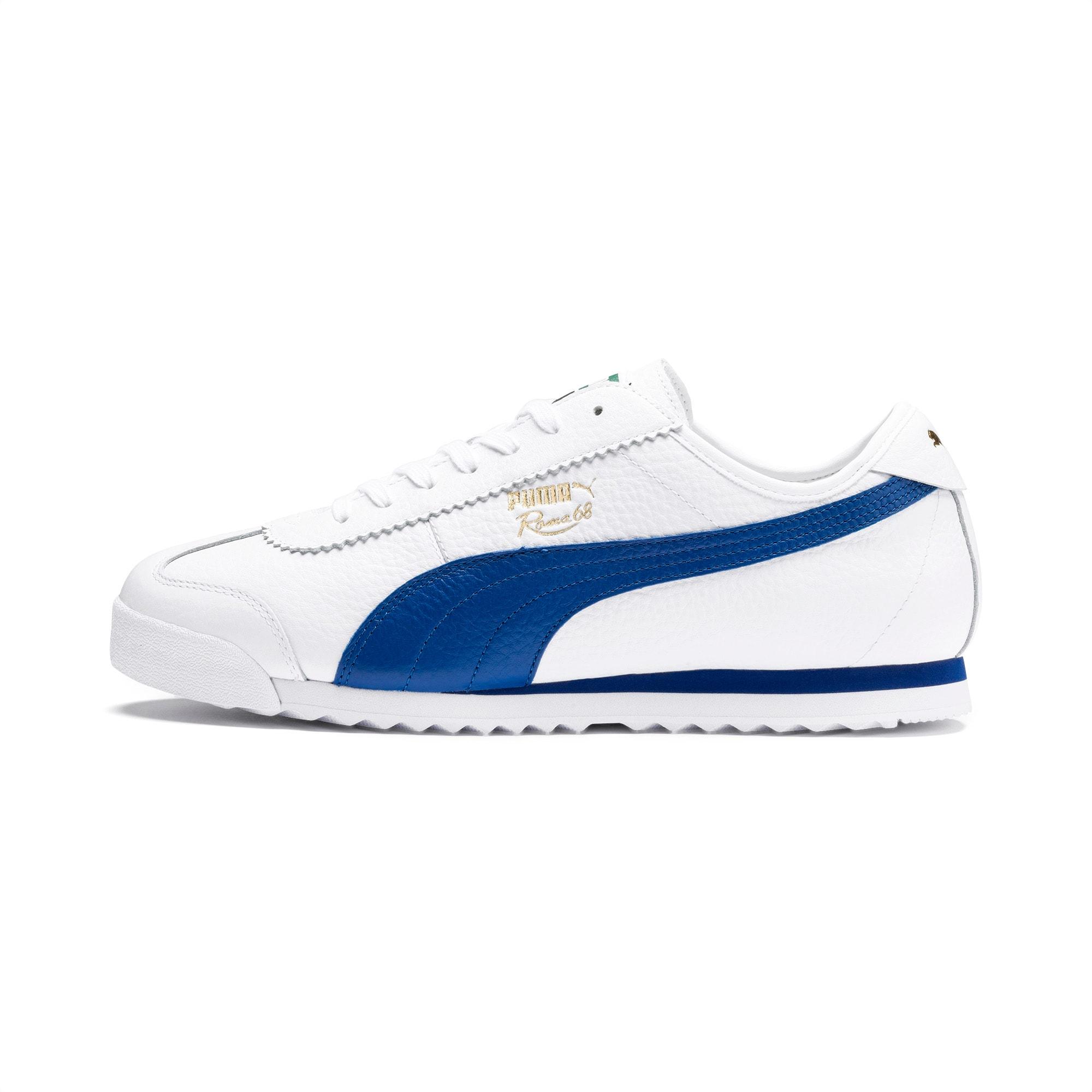 PUMA Leather Roma '68 Vintage Sneakers in Blue | Lyst