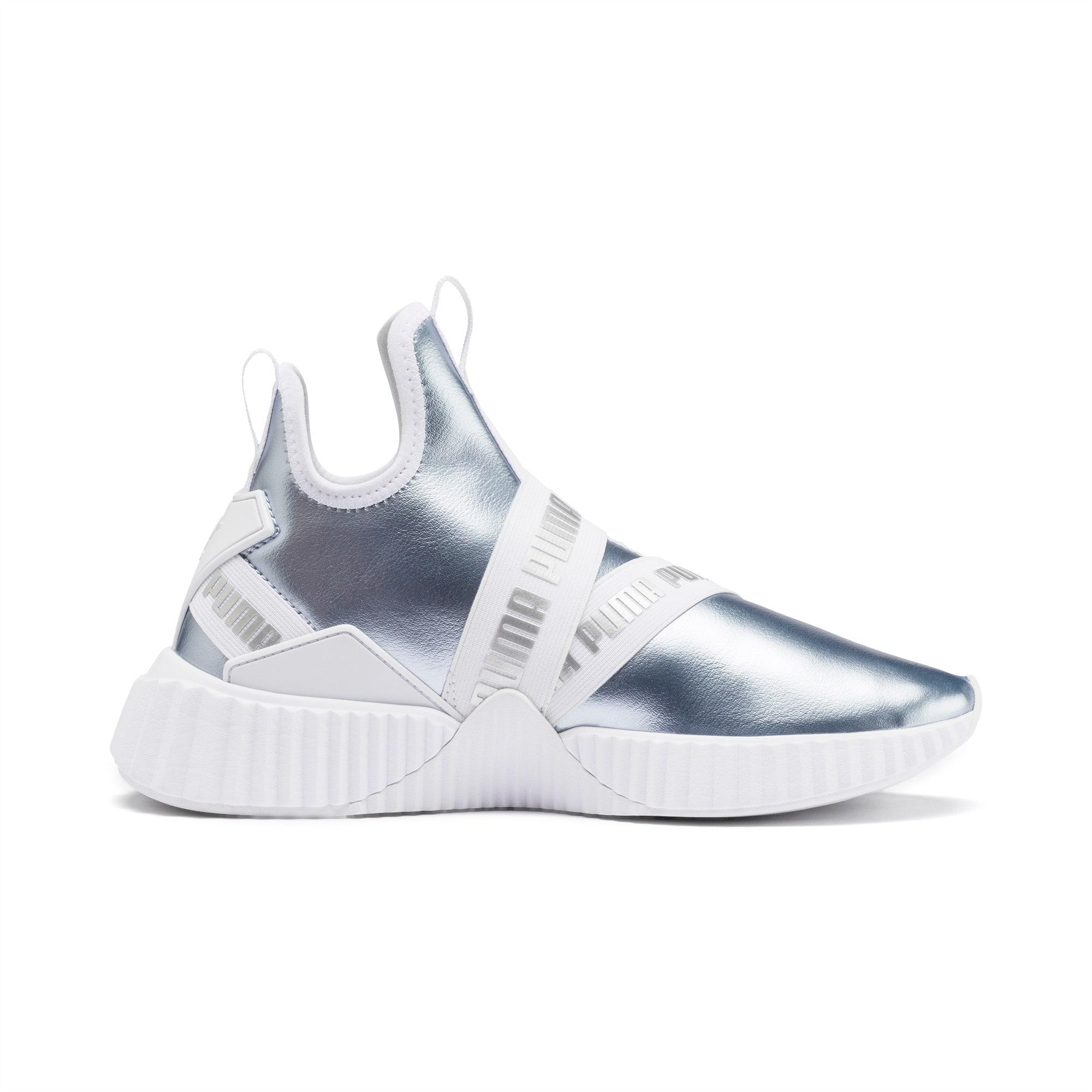 defy mid metallic women's training shoes