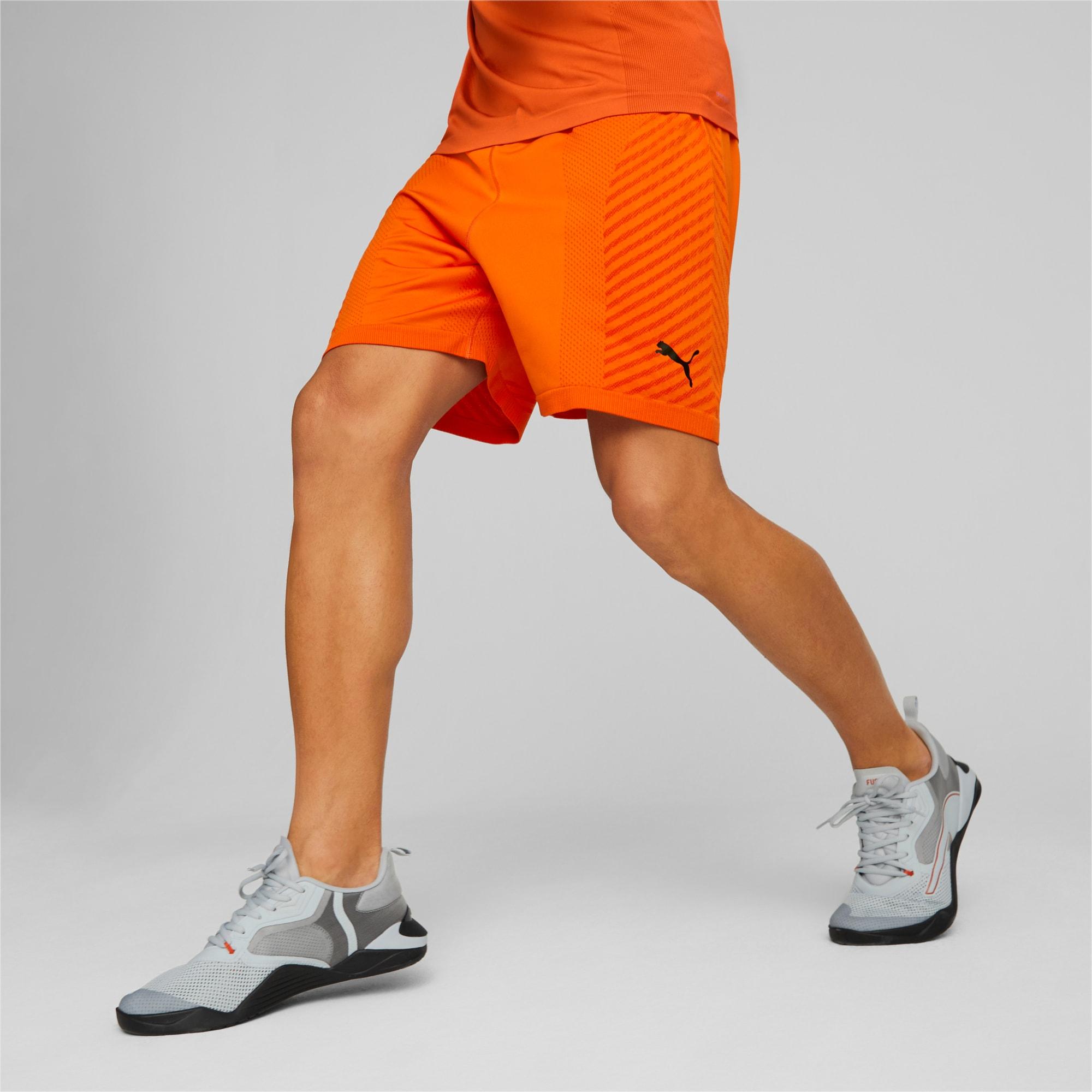 Orange puma shorts outlet