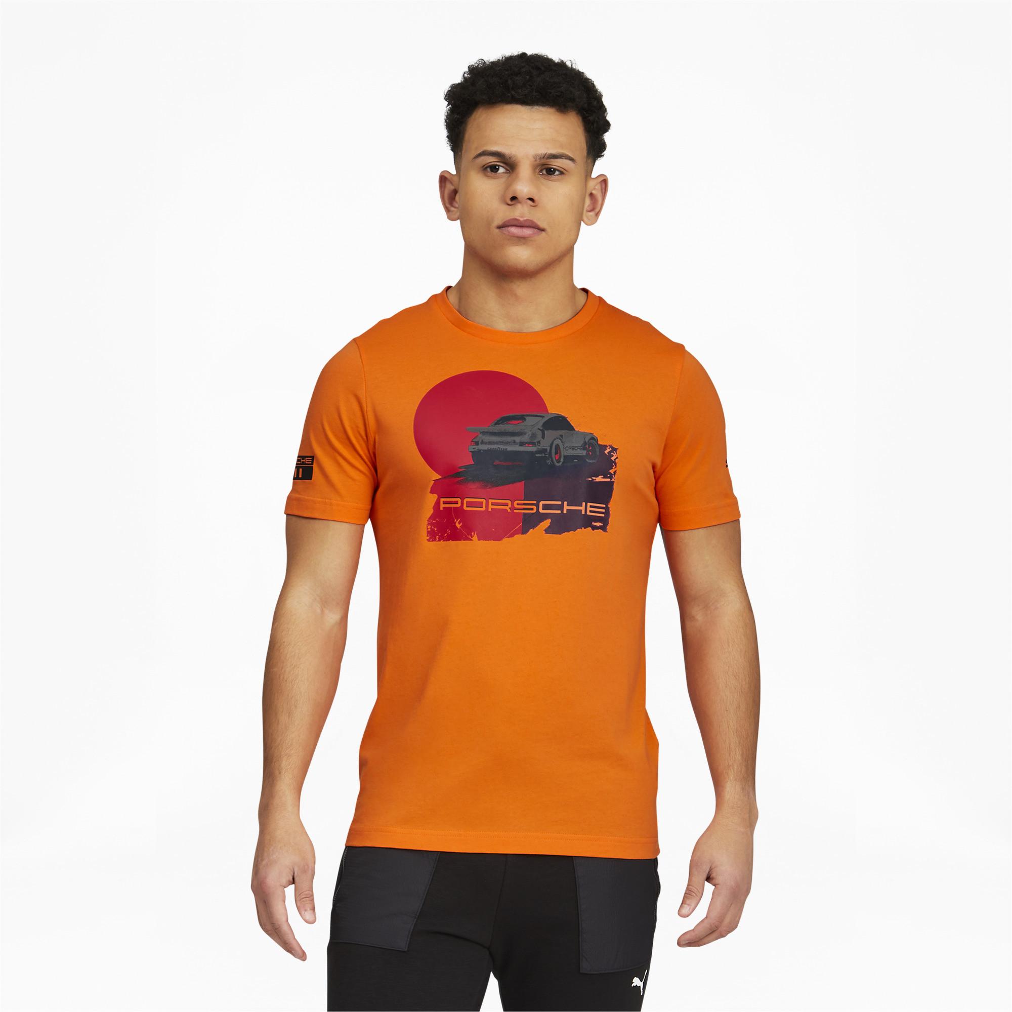 PUMA Porsche Legacy Graphic T-shirt in Orange for Men - Lyst
