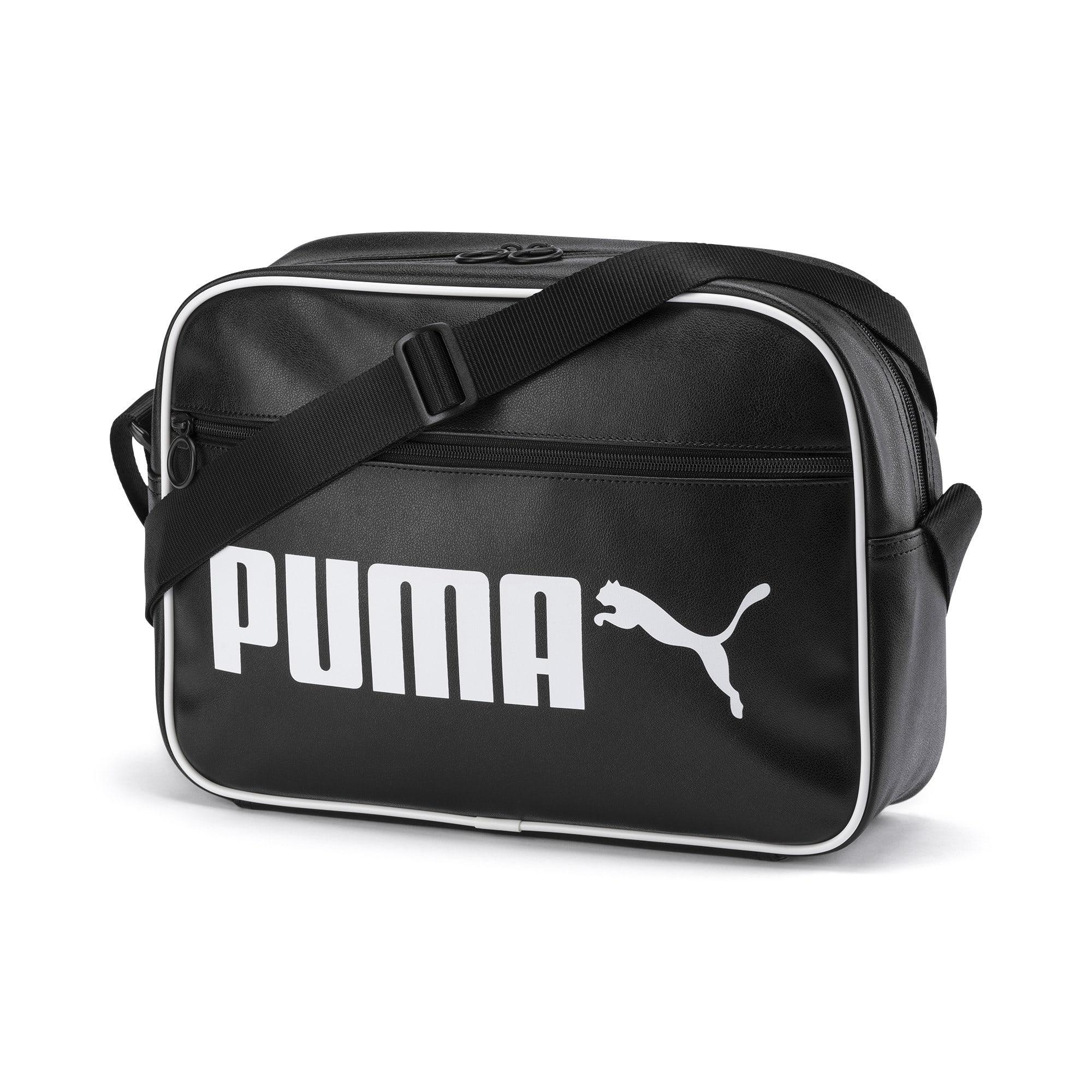 PUMA Synthetic Campus Reporter Retro Shoulder Bag in Black for Men - Lyst