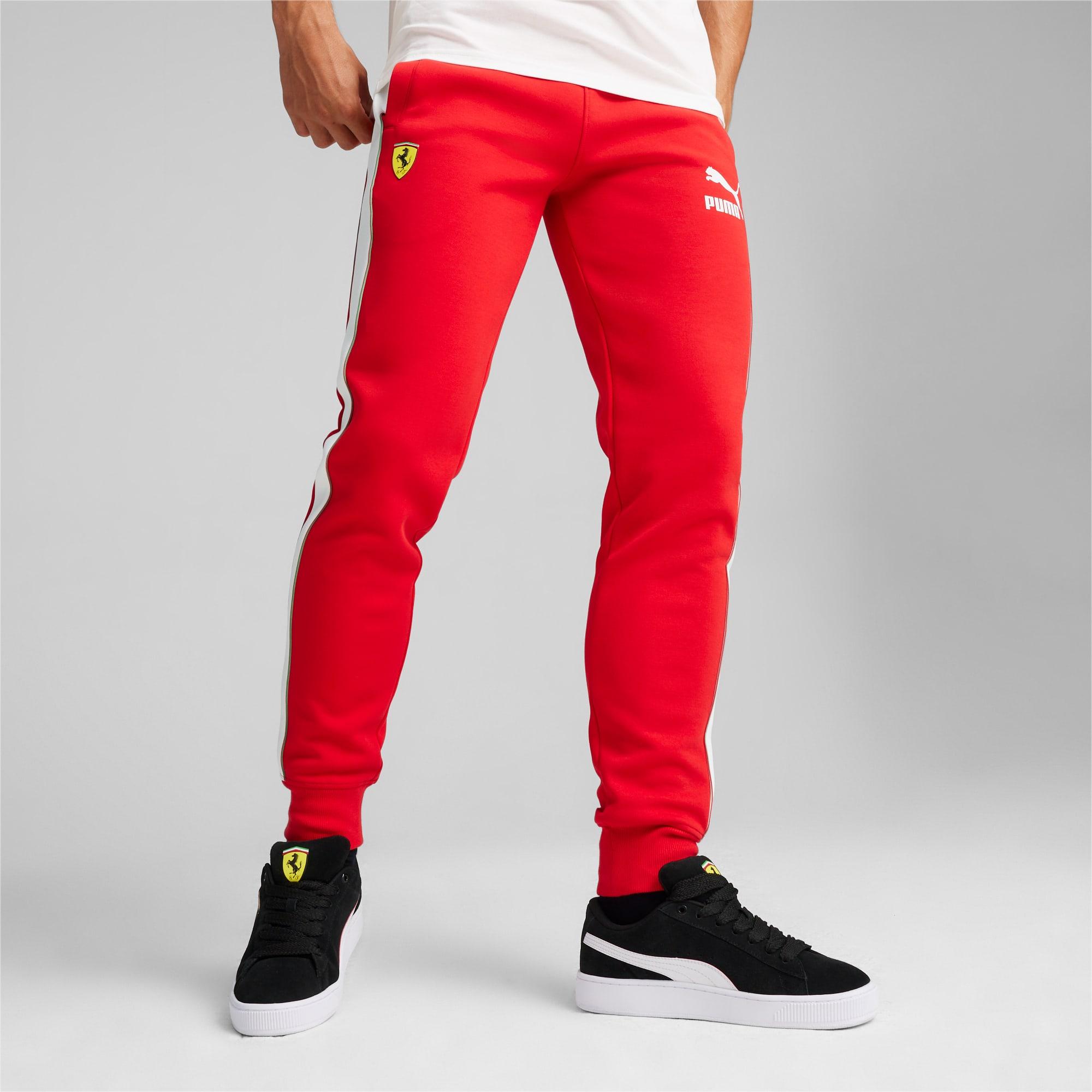 Pantaloni Motorsport Scuderia Ferrari Race Iconic T7 Da Altro da Uomo di PUMA in Rosso Lyst