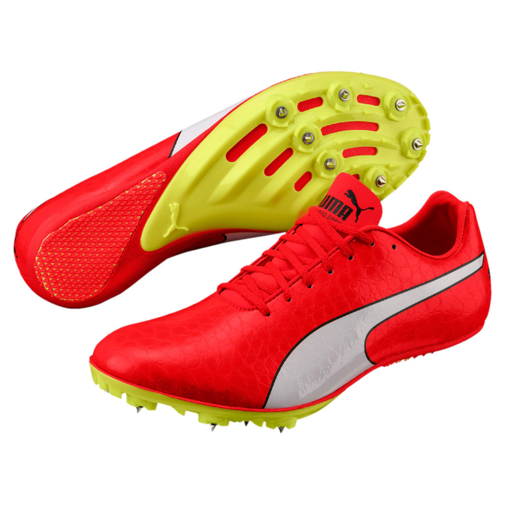 PUMA Leather Evospeed Sprint 8 Men's Track Spikes in Red for Men - Lyst