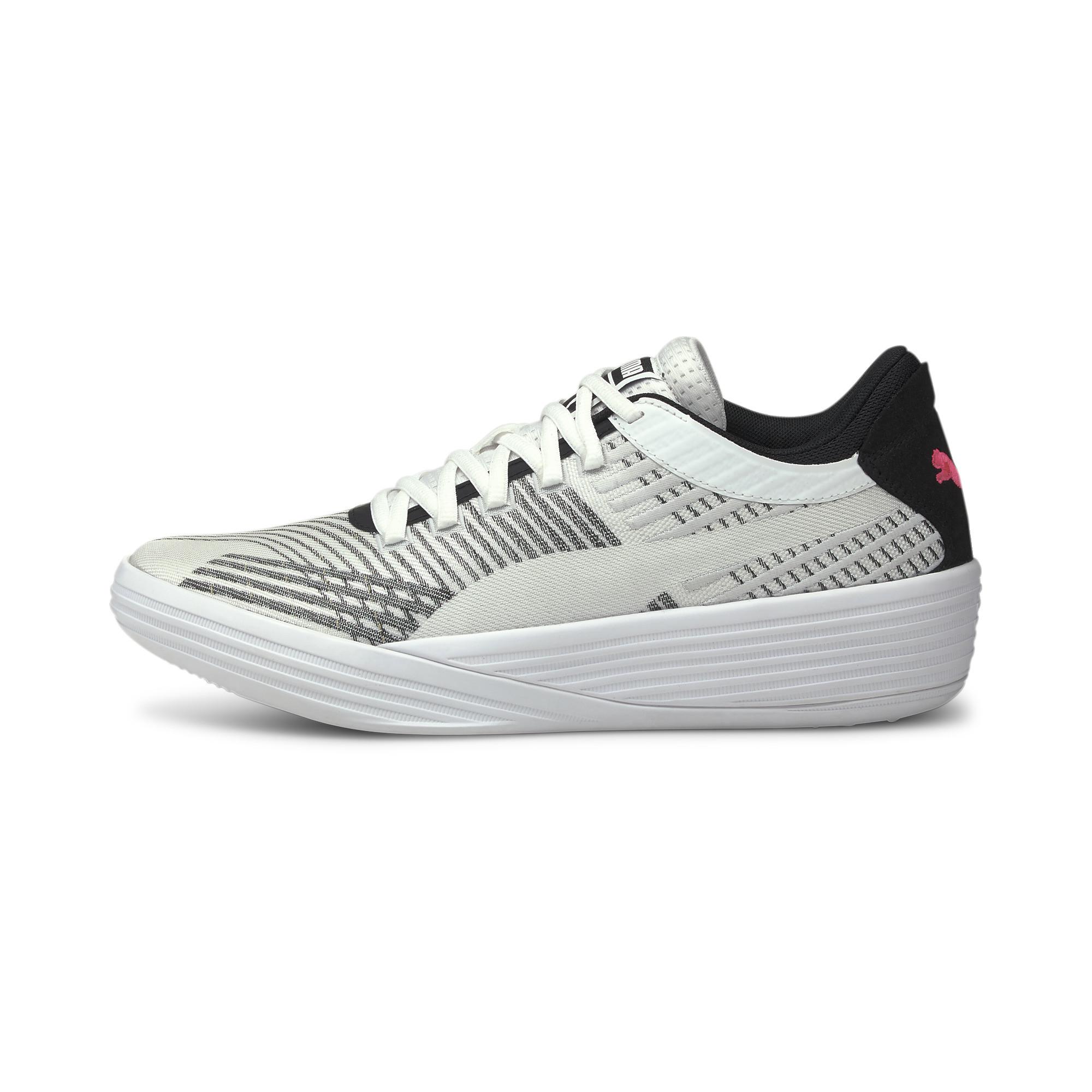 PUMA Clyde All-pro Basketball Shoes in White- Black (White) for Men - Lyst