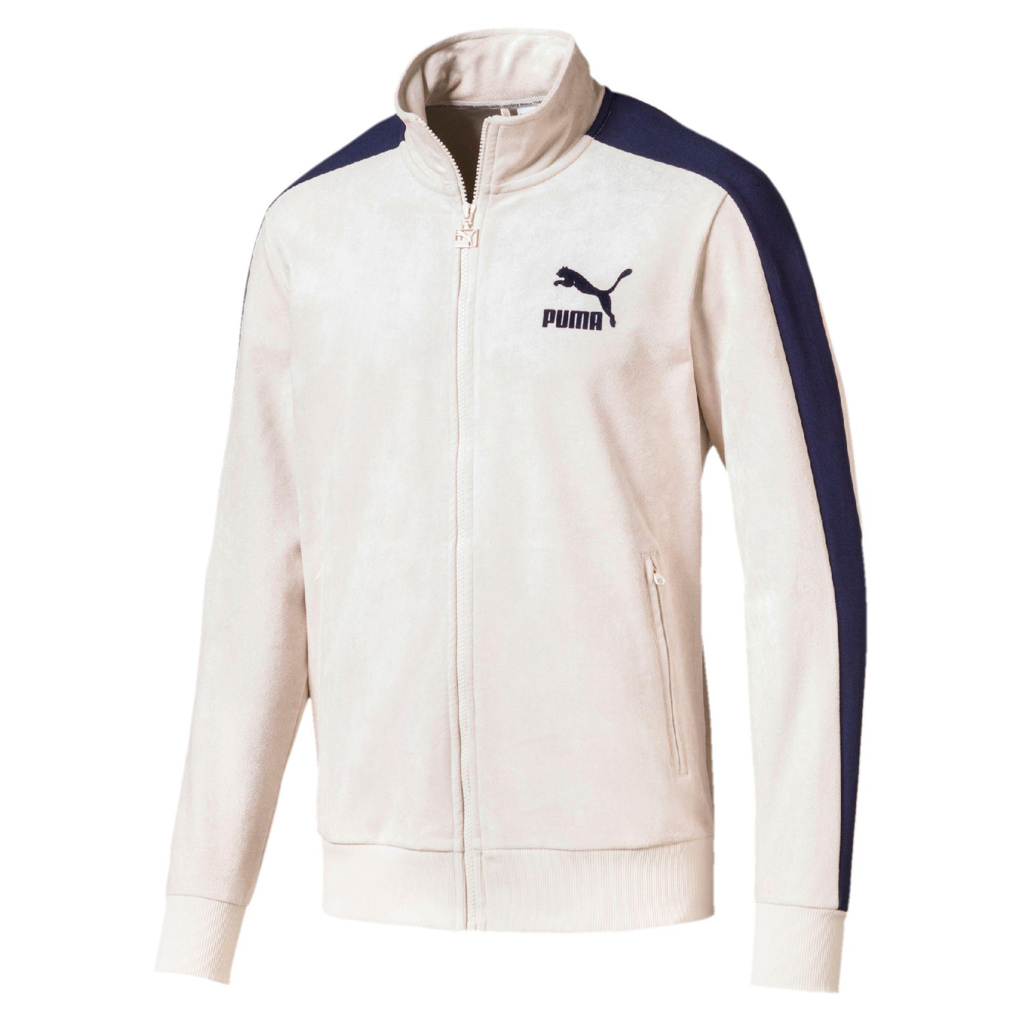 PUMA Men's T7 Track Jacket Suede in White for Men - Lyst