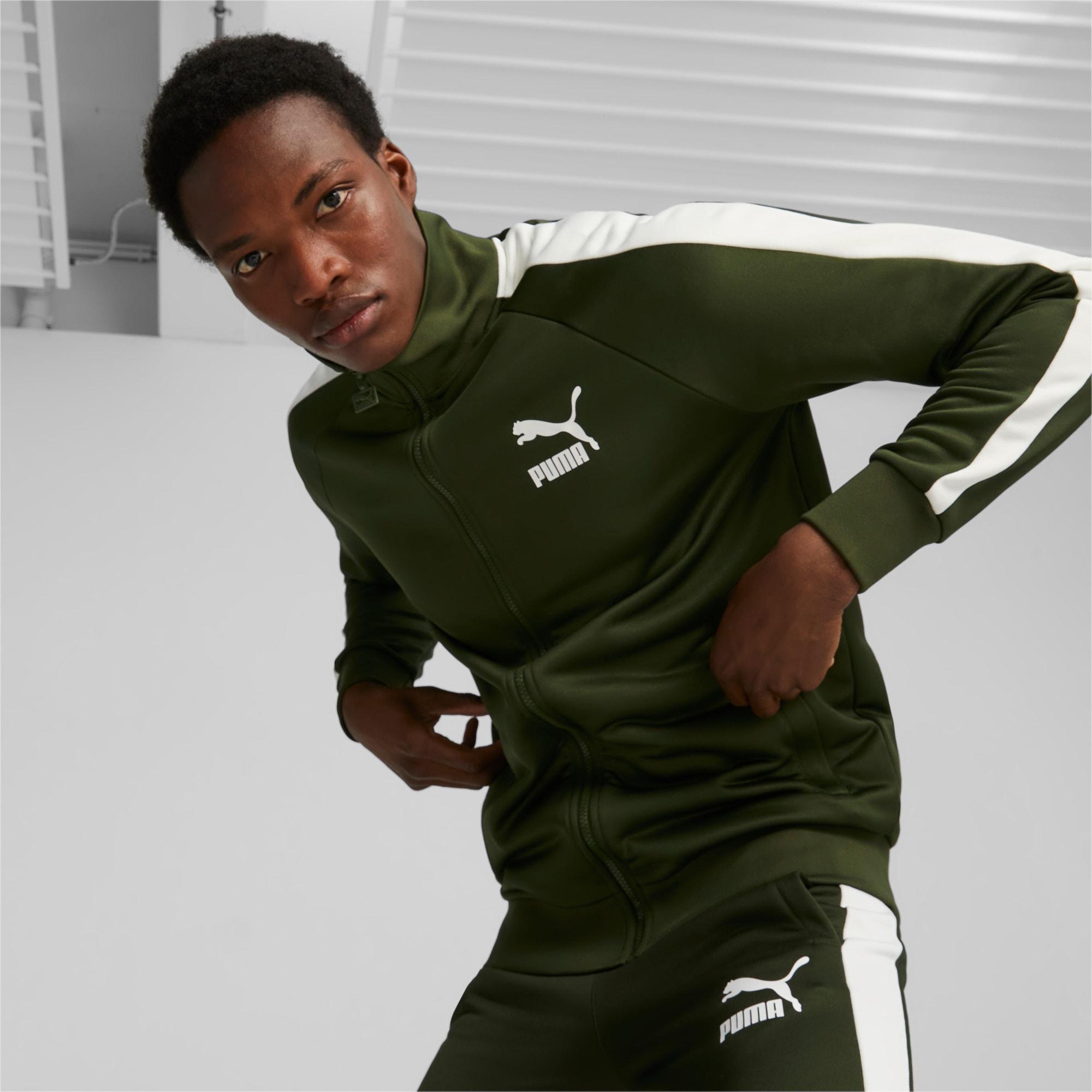 PUMA T7 Iconic Track Jacket Men in Green for Men | Lyst UK