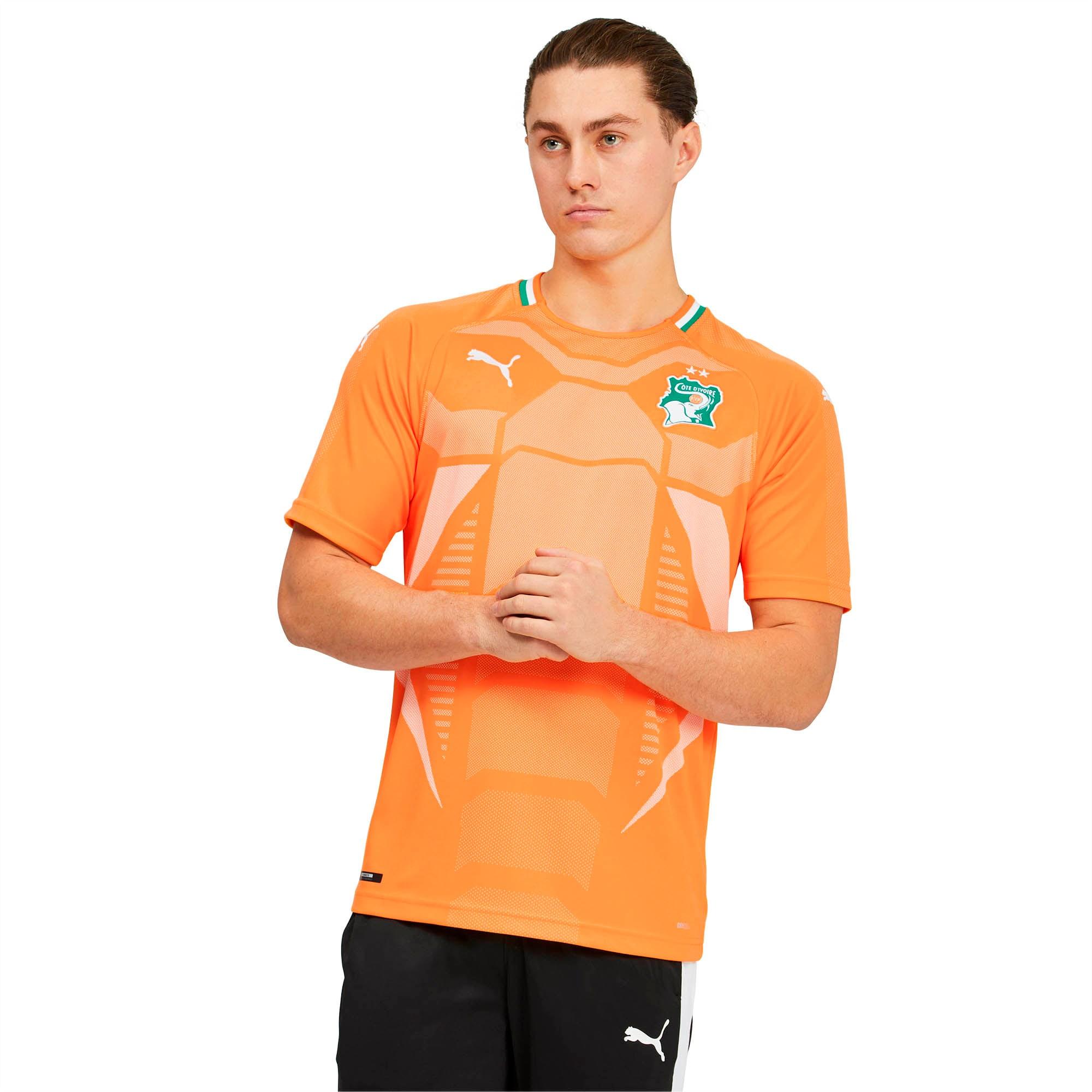 PUMA Synthetic Ivory Coast Men's Away Replica Jersey in 02 (White) for