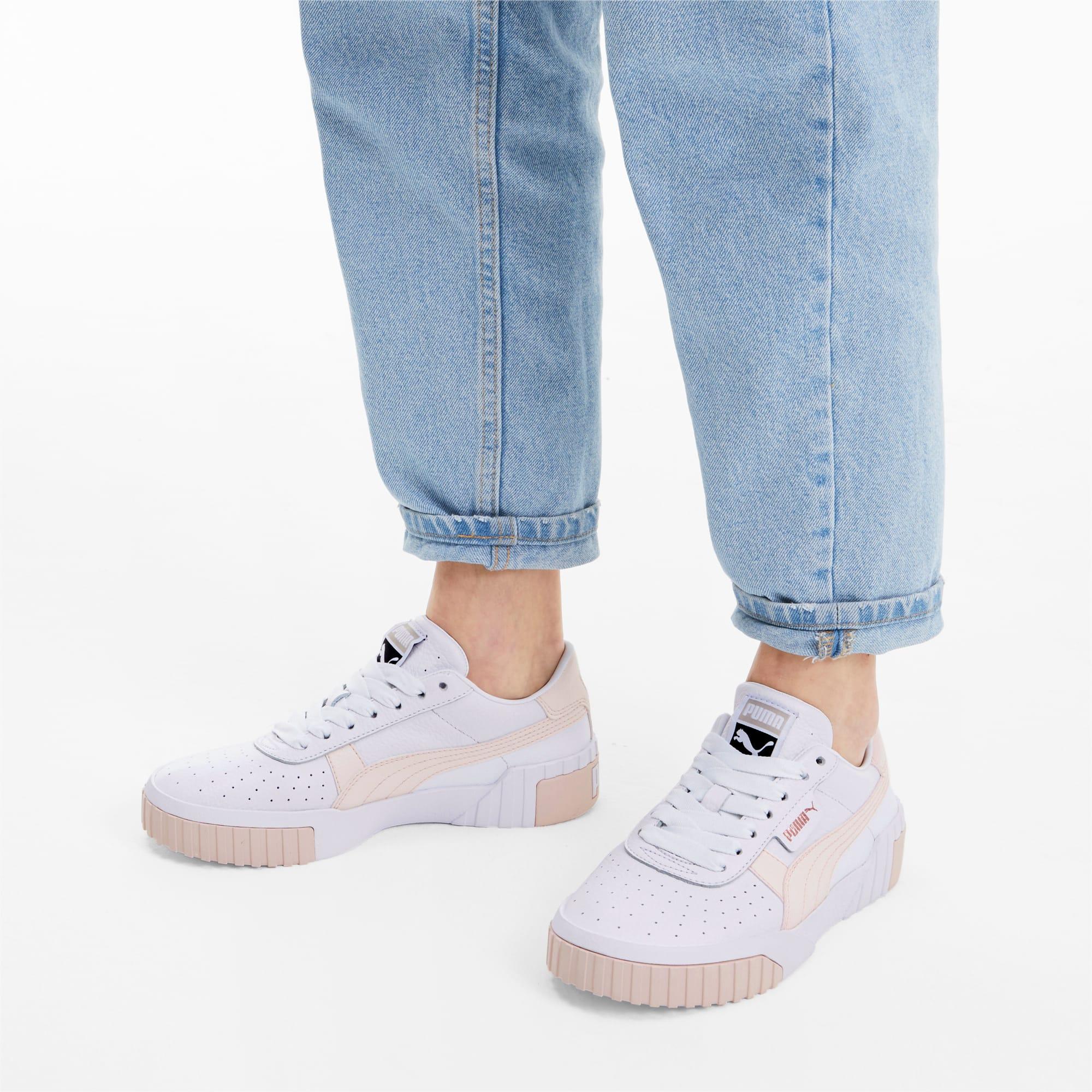 puma cali women's sneakers white