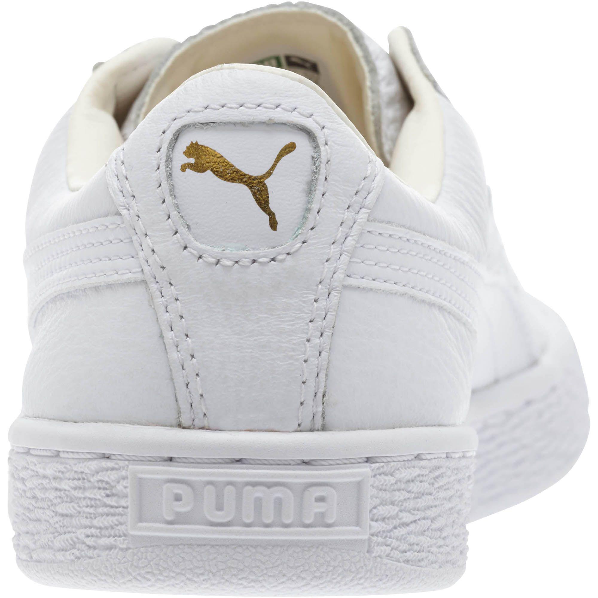 PUMA Leather Basket Classic Lifestyle Women's Sneakers in White-White  (White) - Lyst
