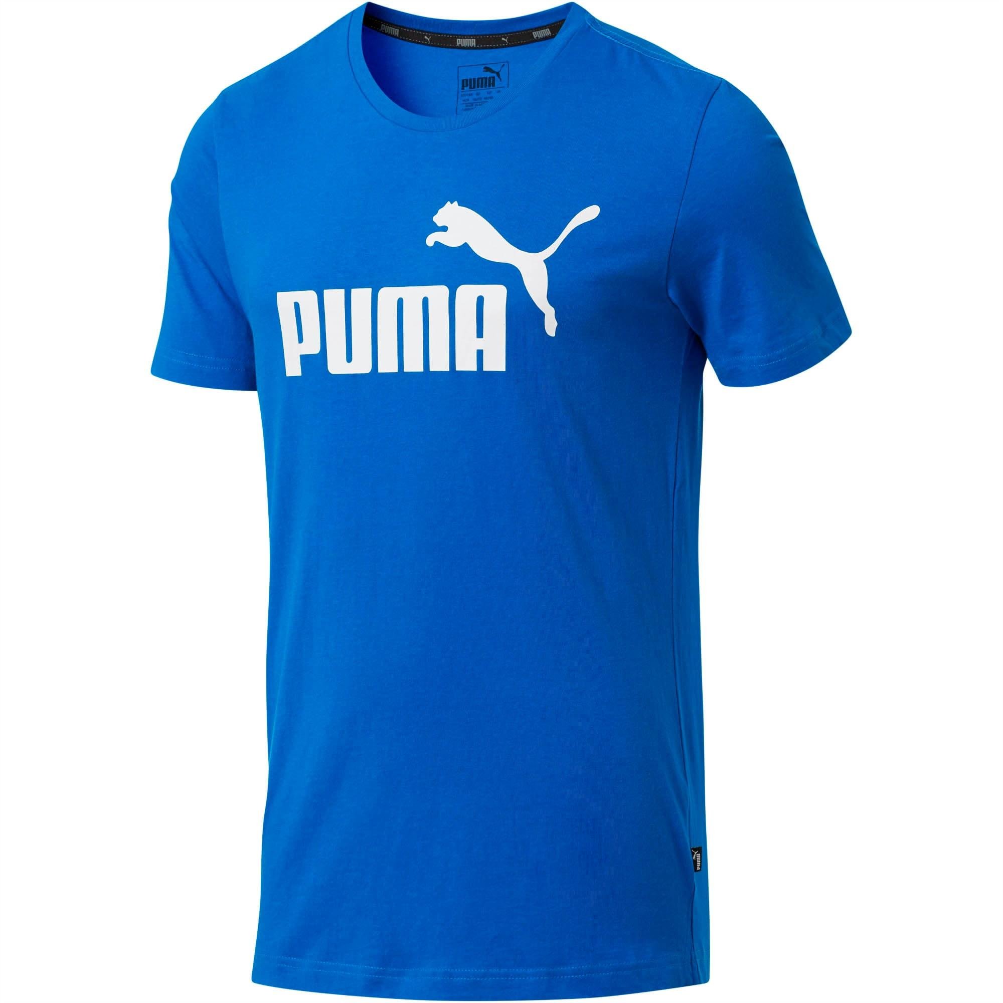 PUMA Cotton Essential Logo T-shirt in Blue for Men - Lyst