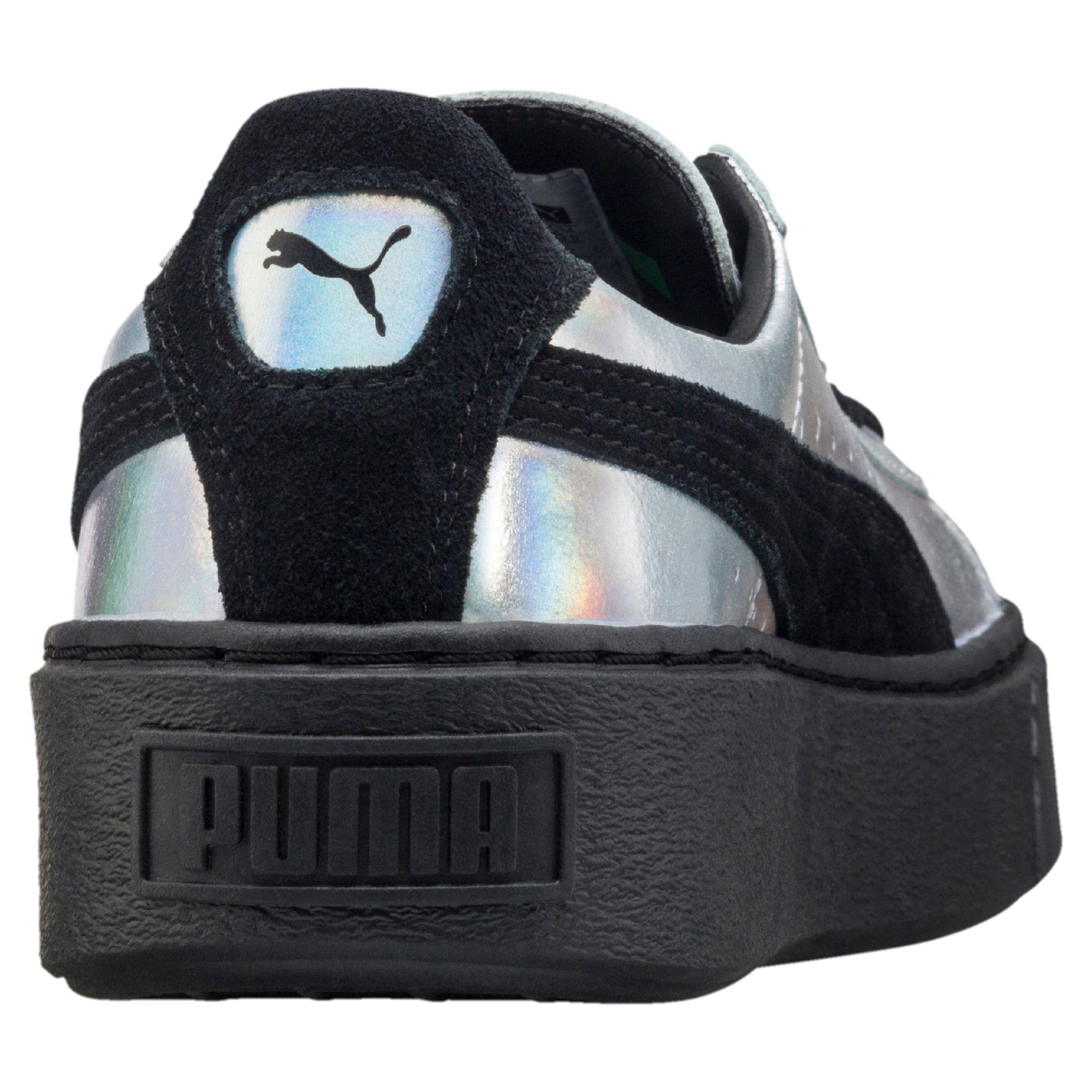 PUMA Basket Platform Explosive Women's Sneakers in Black | Lyst
