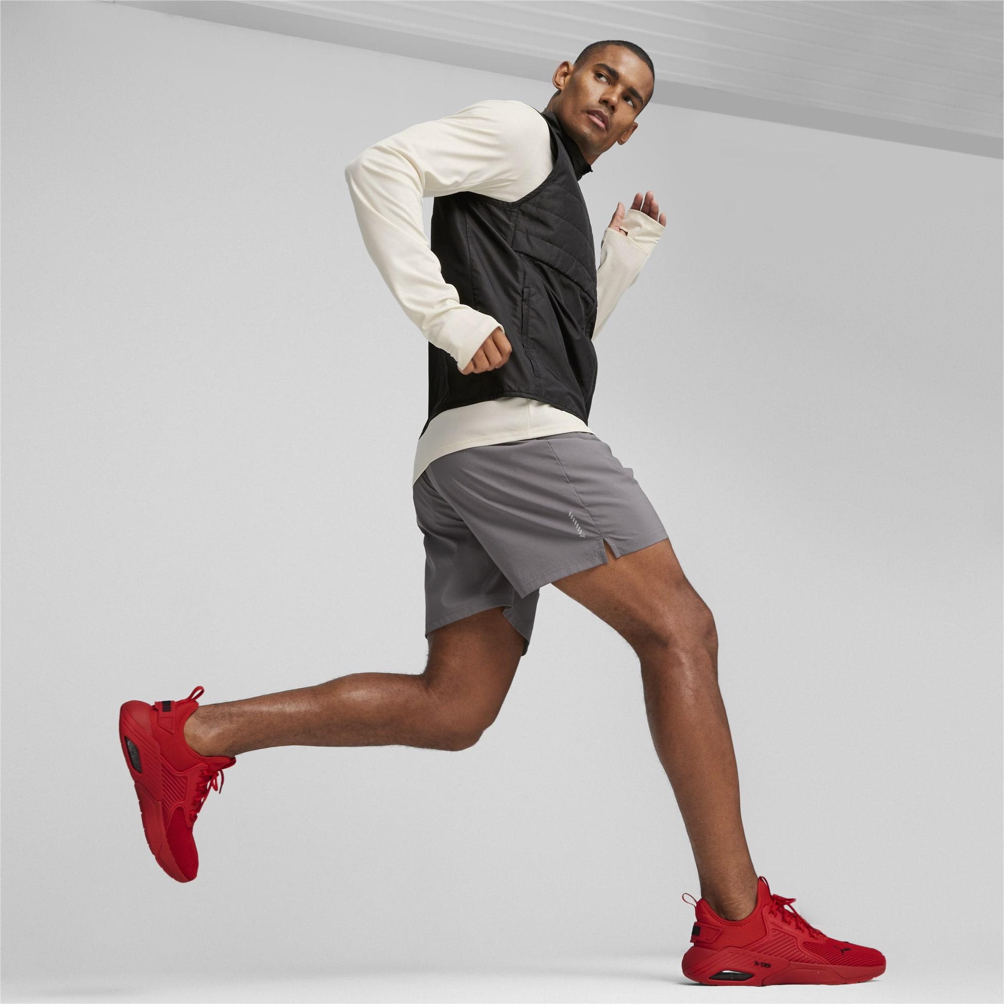 Running shoes top and shorts
