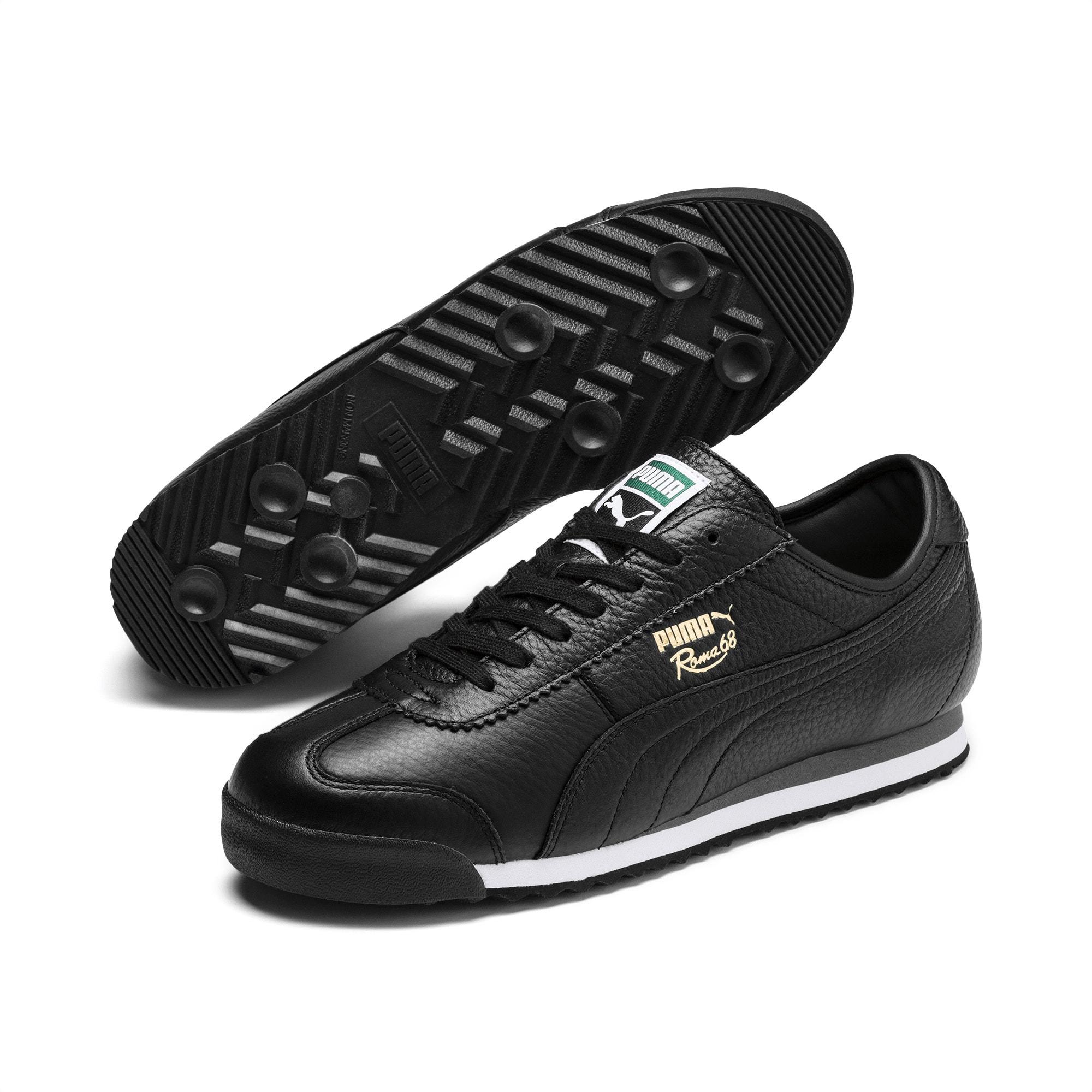 PUMA Leather Roma '68 Vintage Sneakers in Black for Men | Lyst