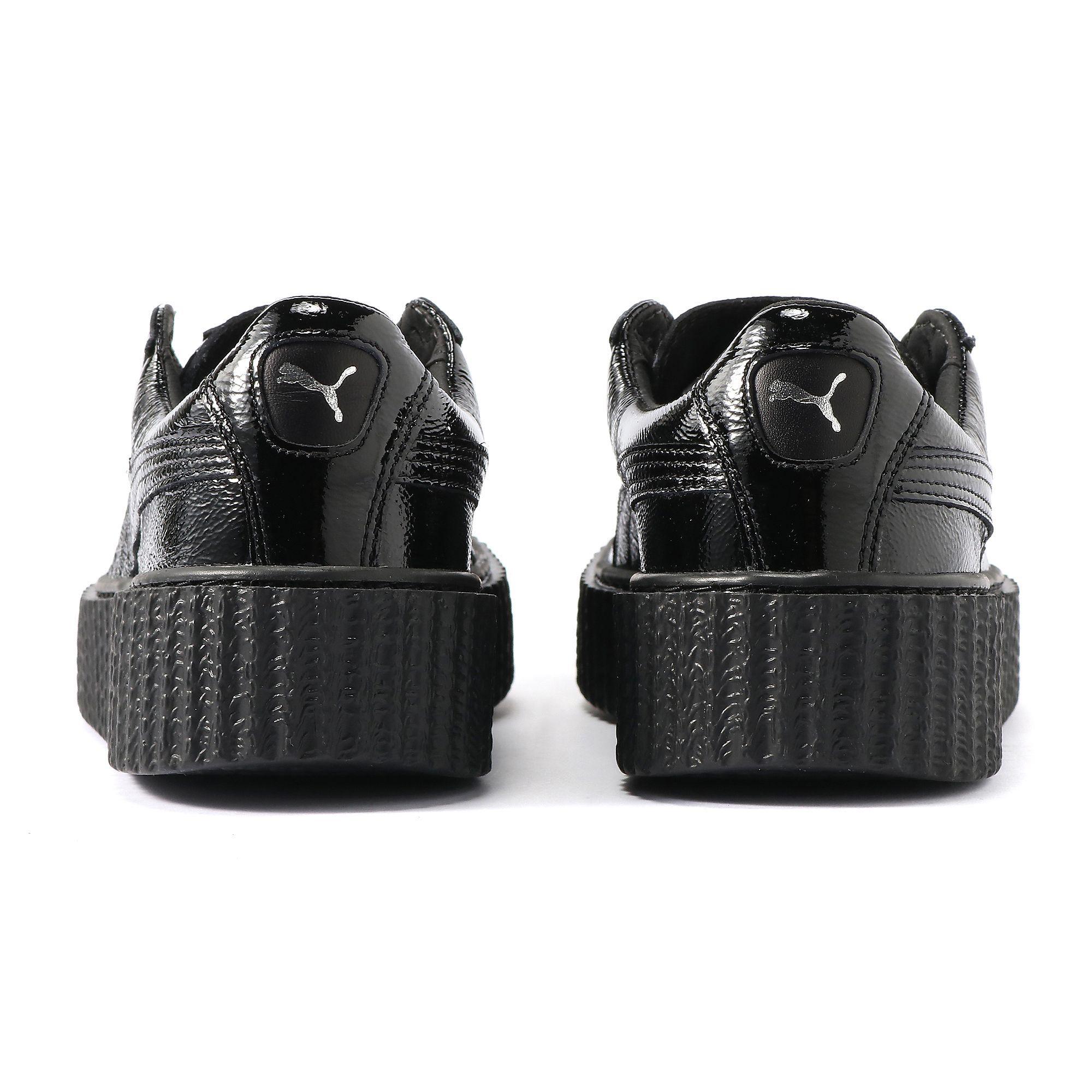 puma creeper cracked leather